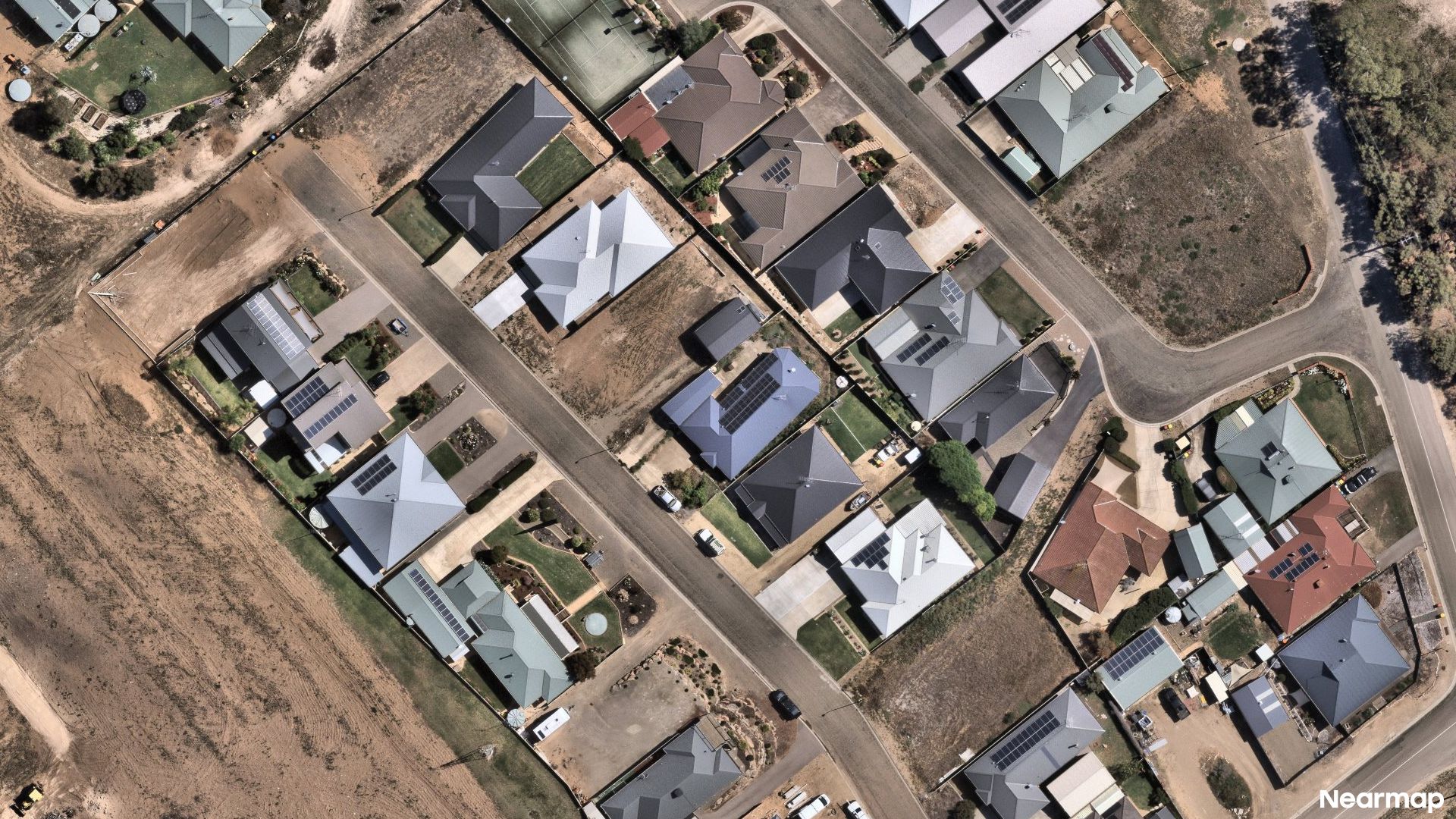 Vertical aerial view