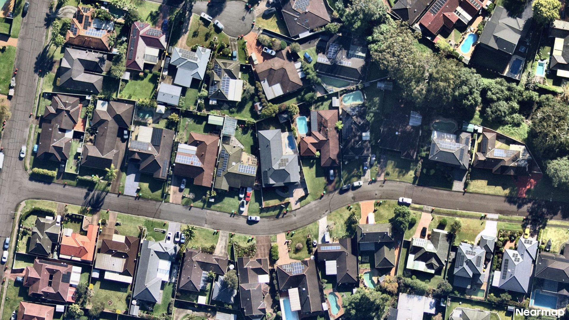 Vertical aerial view