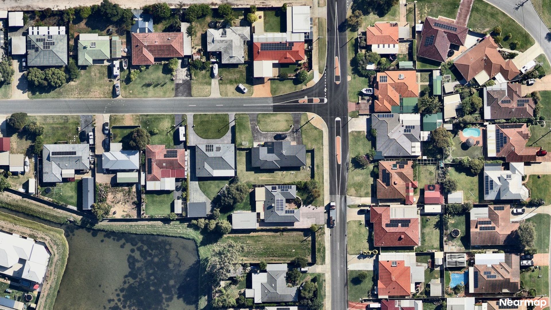 Vertical aerial view
