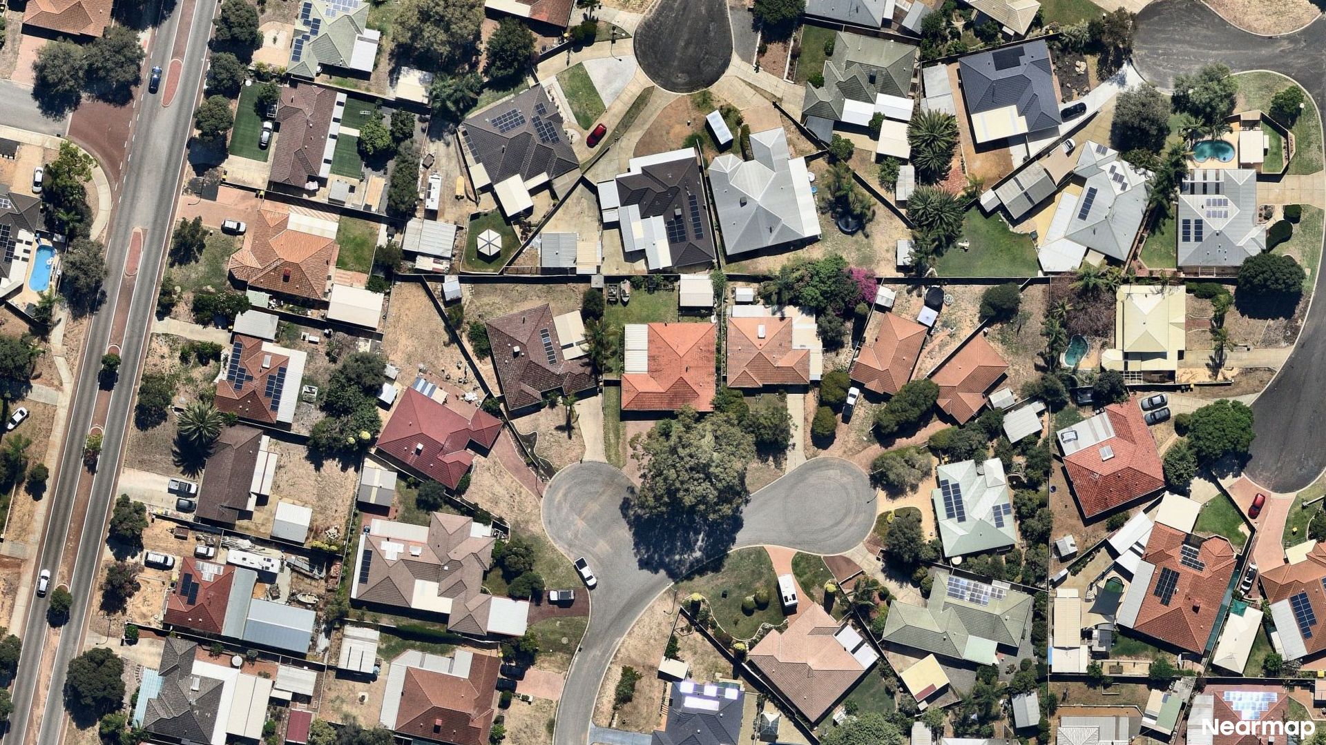 Vertical aerial view