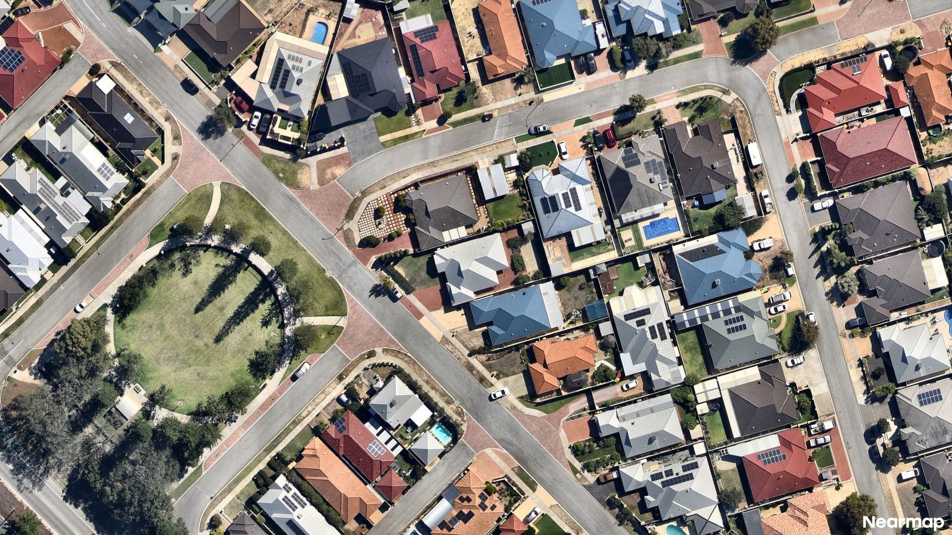Vertical aerial view