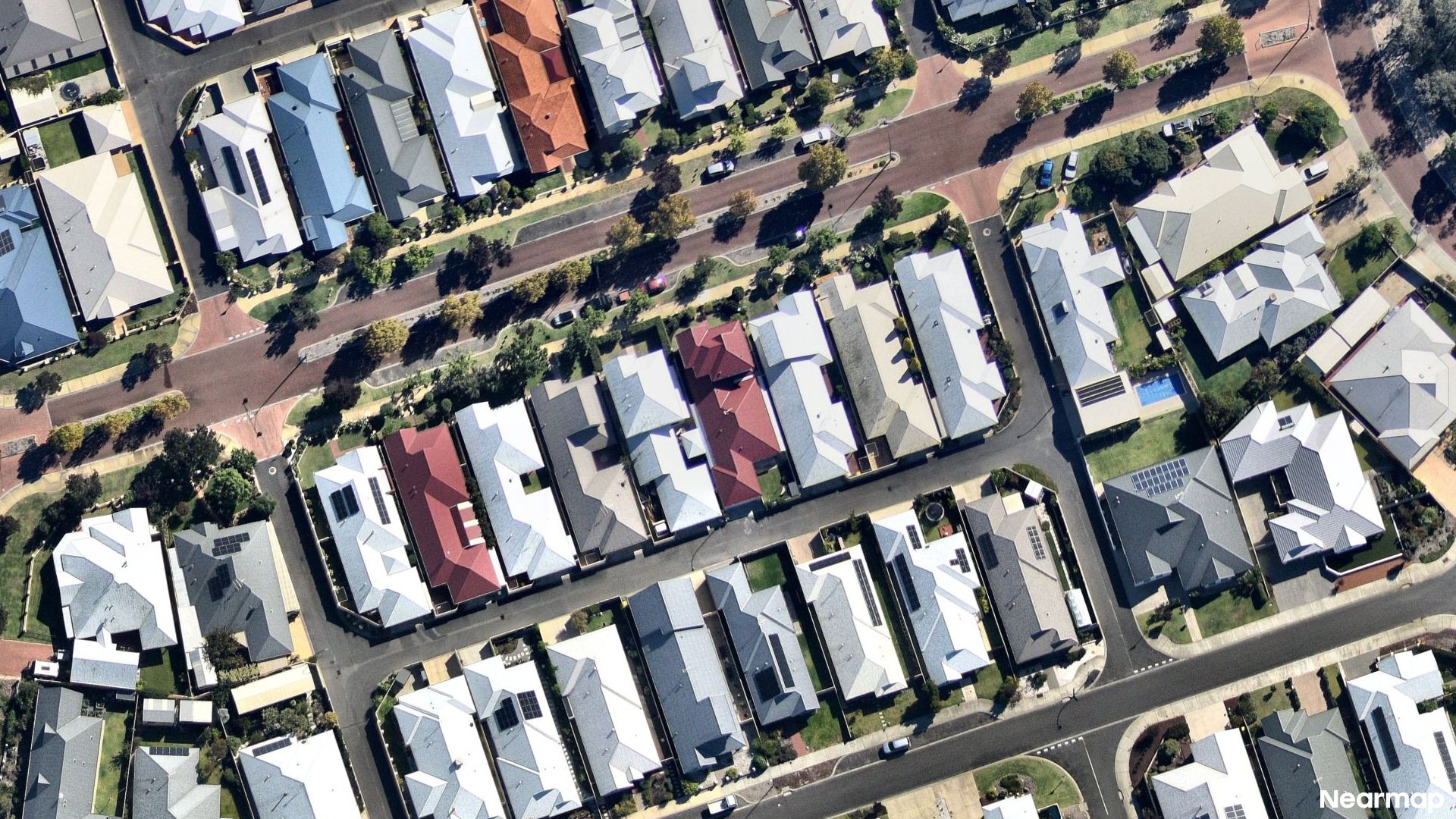 Vertical aerial view