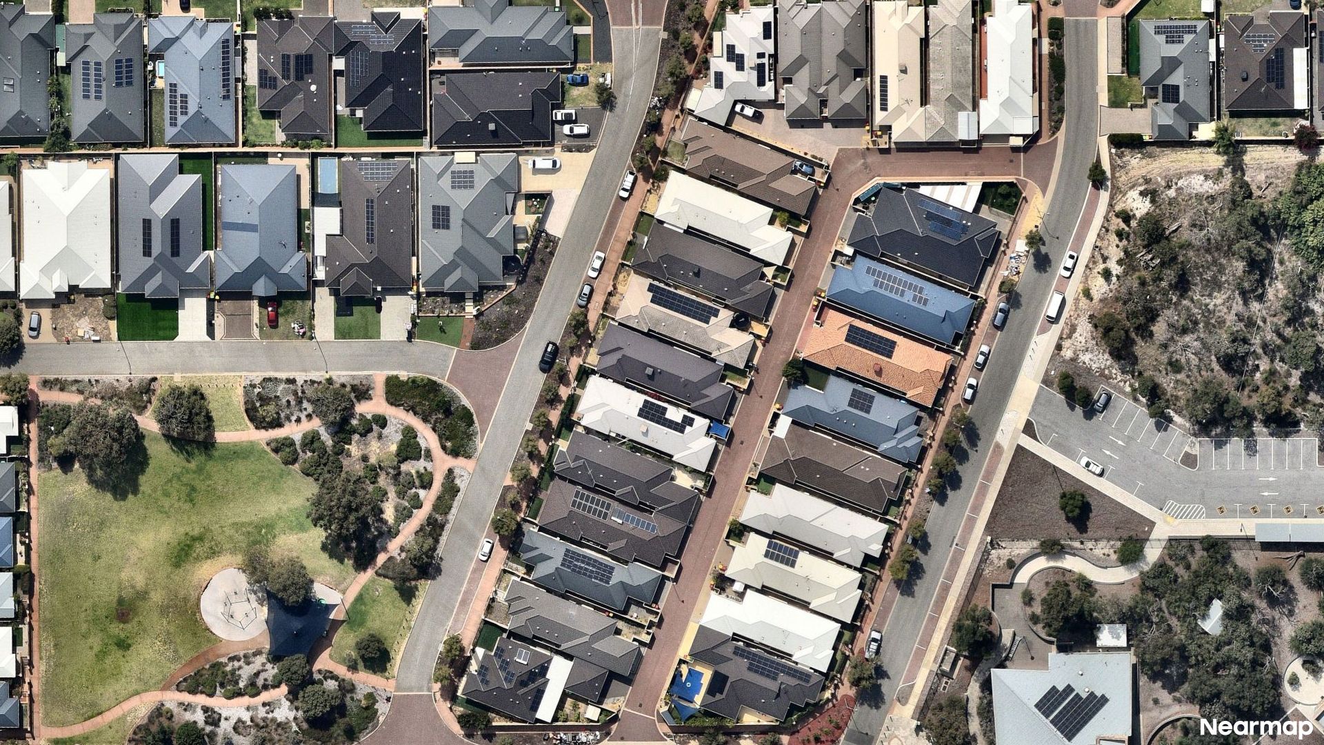 Vertical aerial view