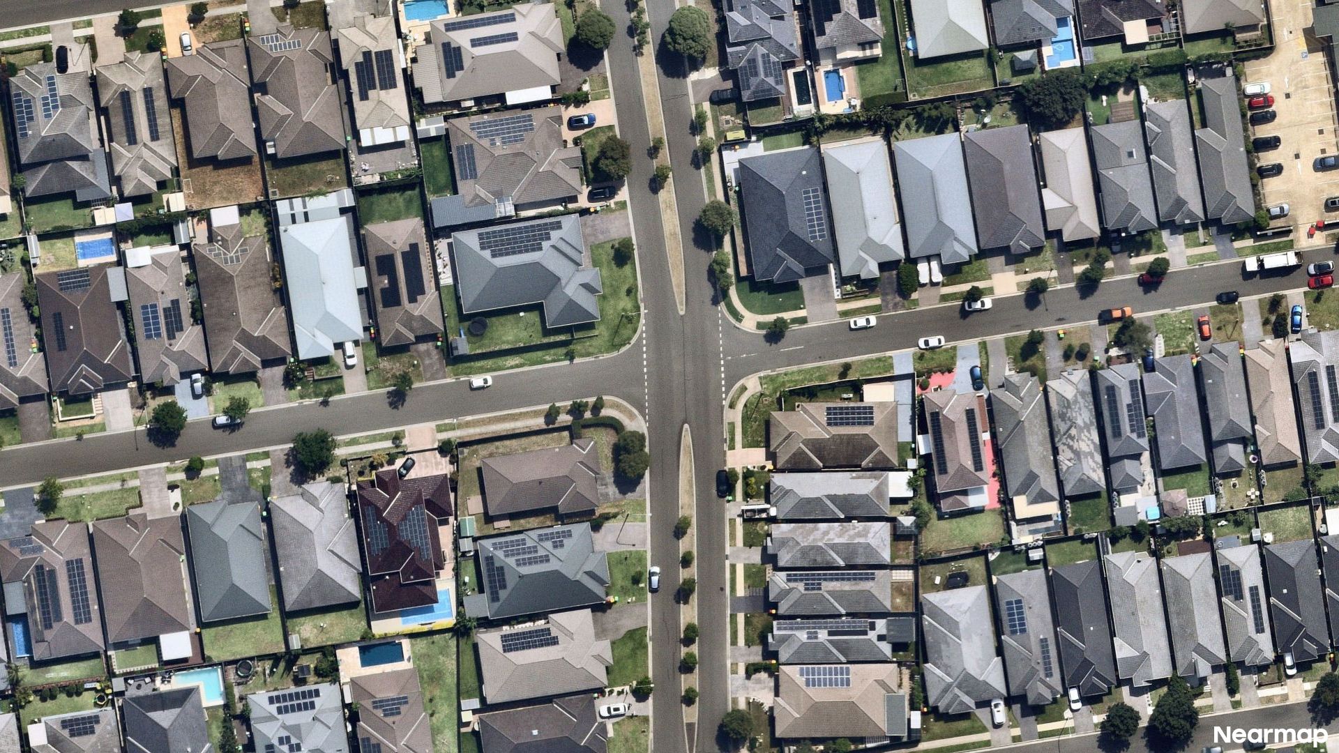 Vertical aerial view