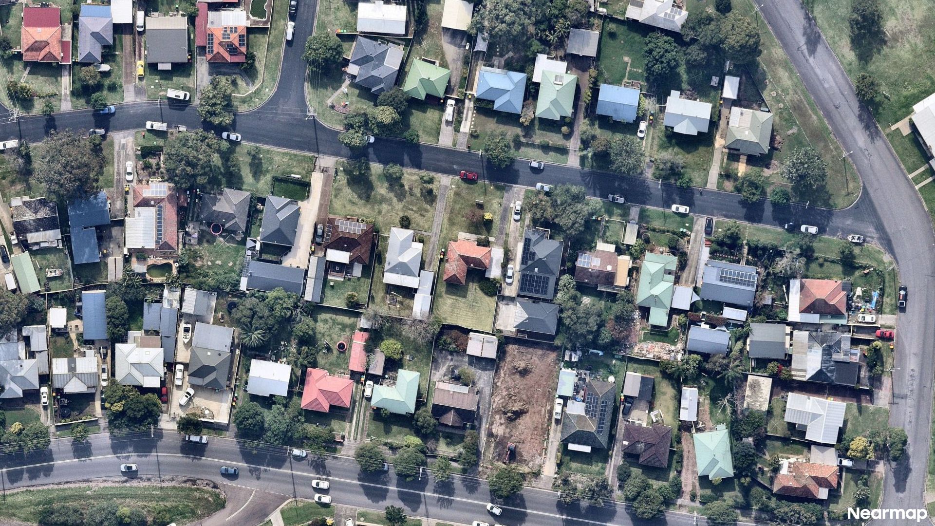 Vertical aerial view
