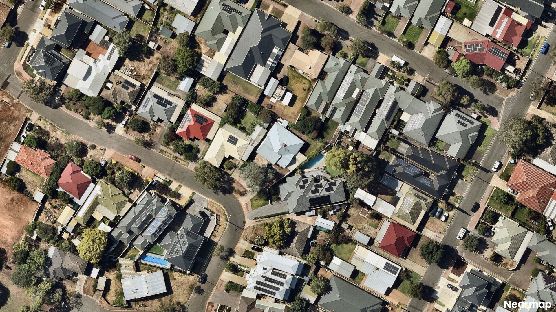 Vertical aerial view