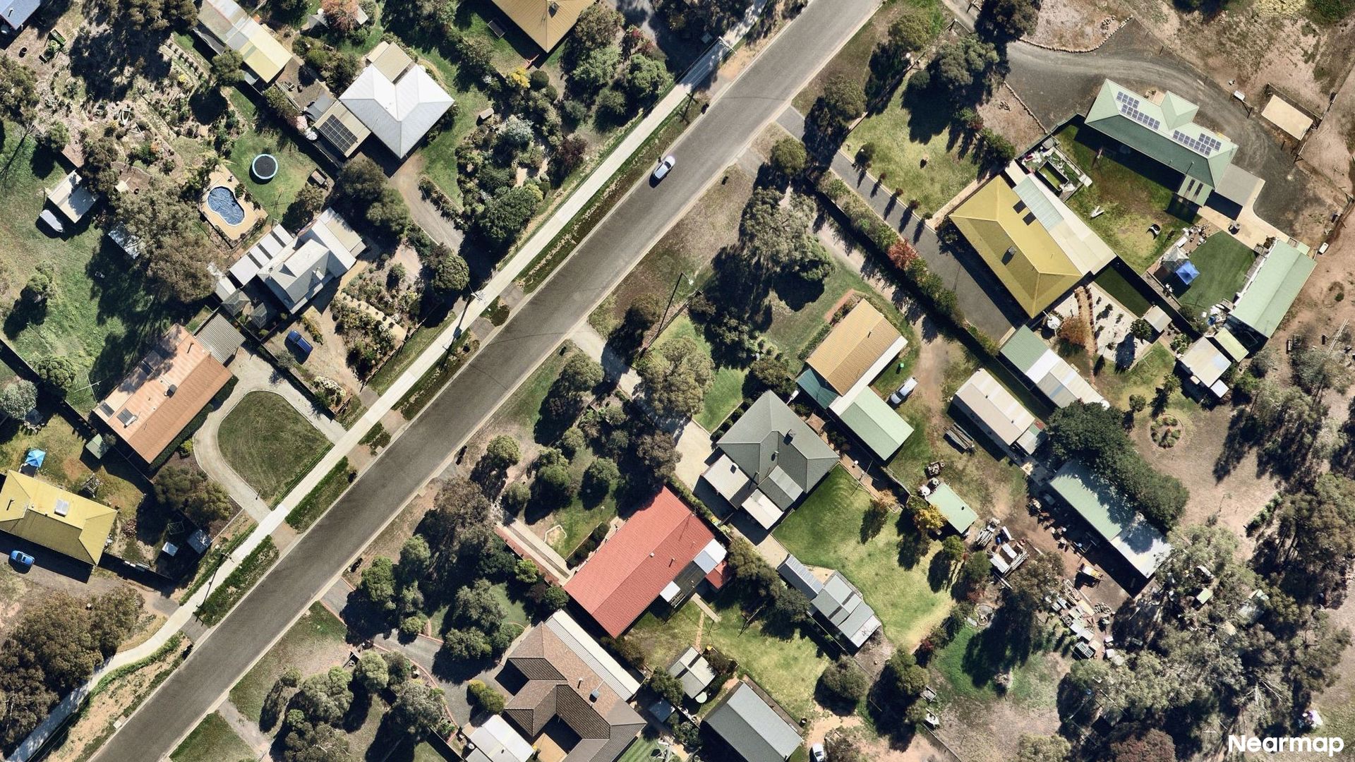 Vertical aerial view