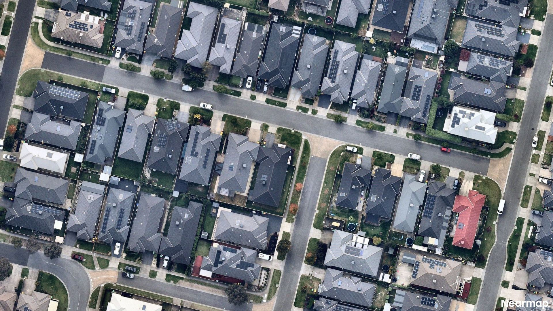 Vertical aerial view