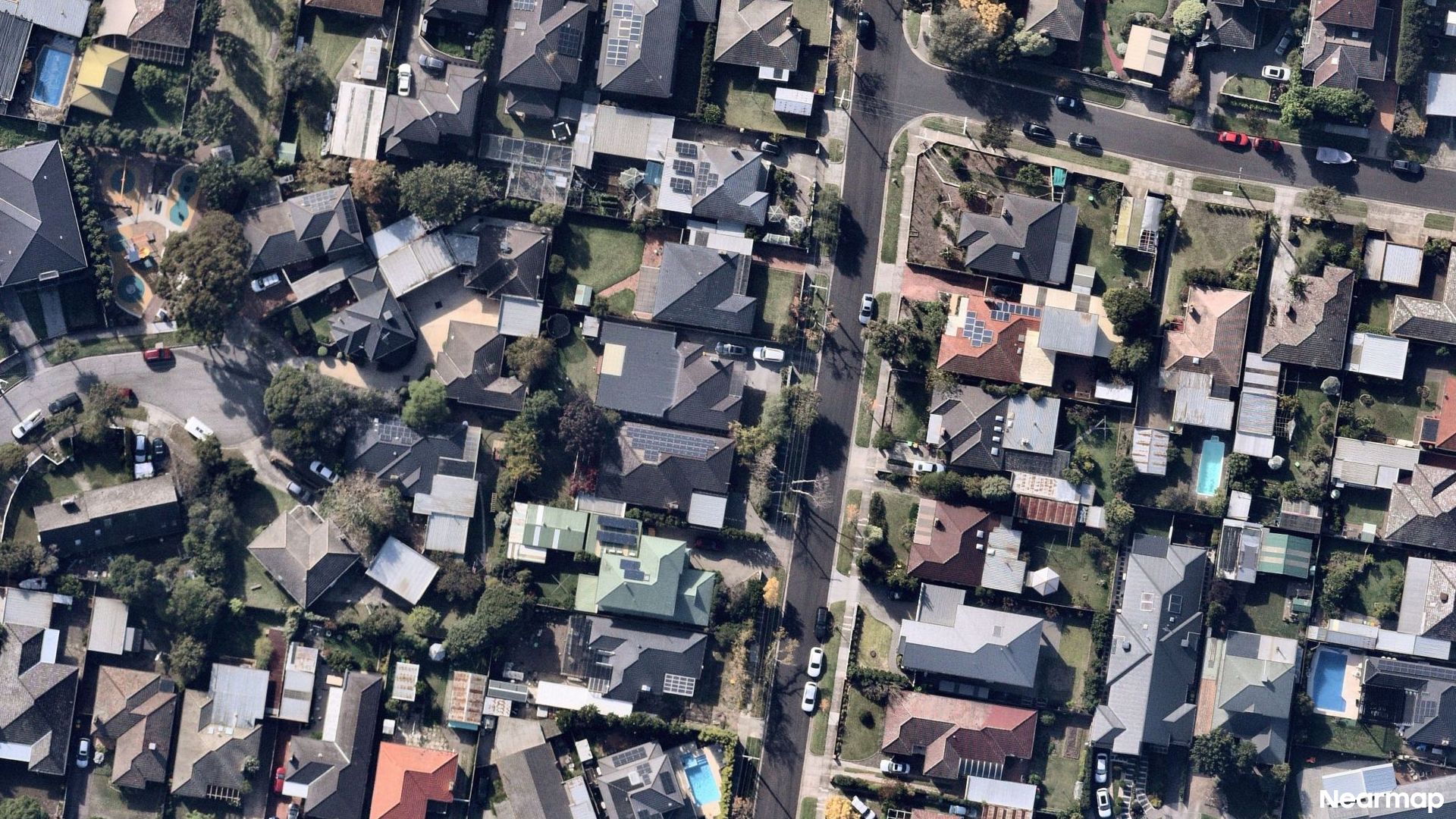 Vertical aerial view