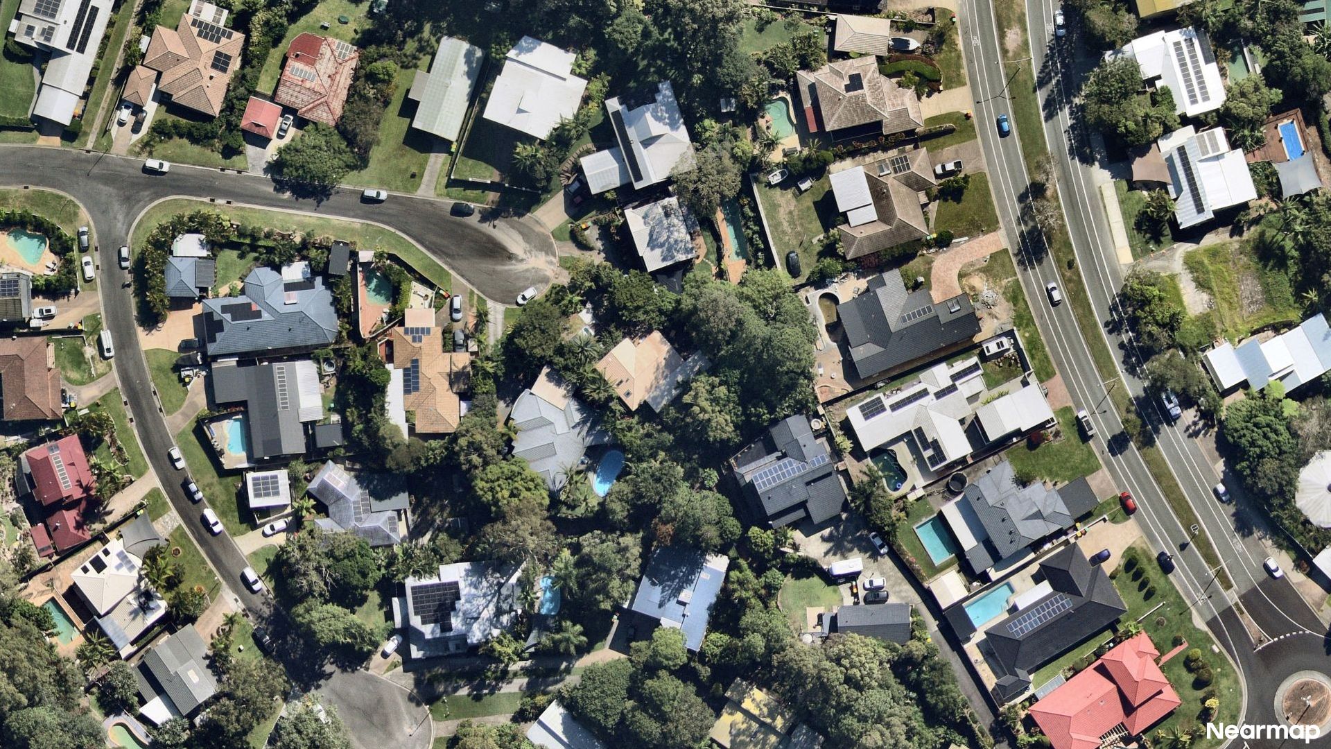 Vertical aerial view