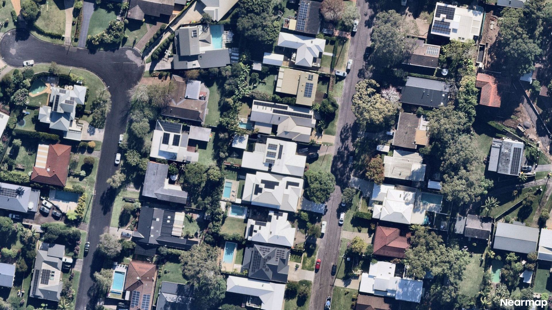 Vertical aerial view