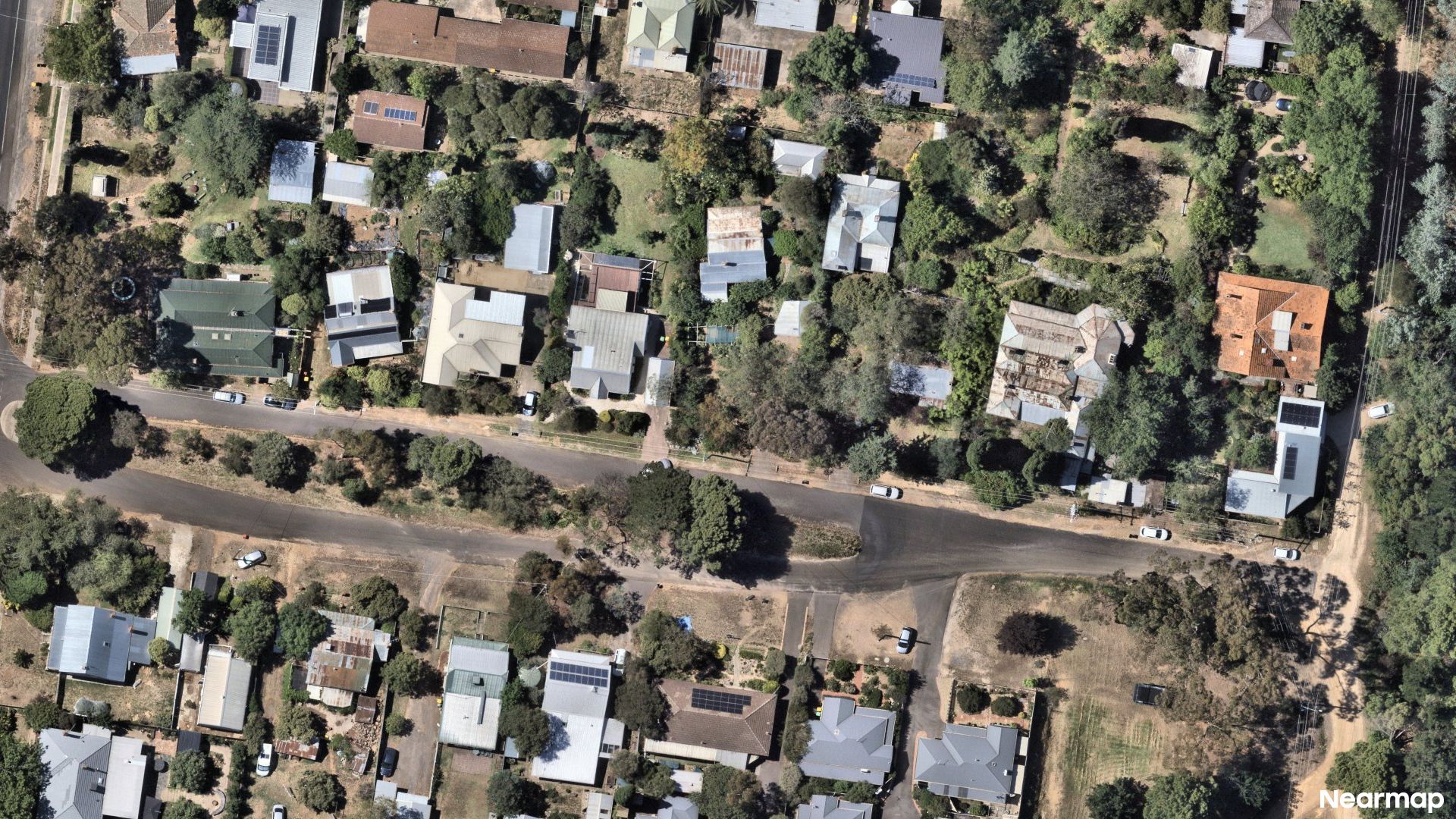Vertical aerial view