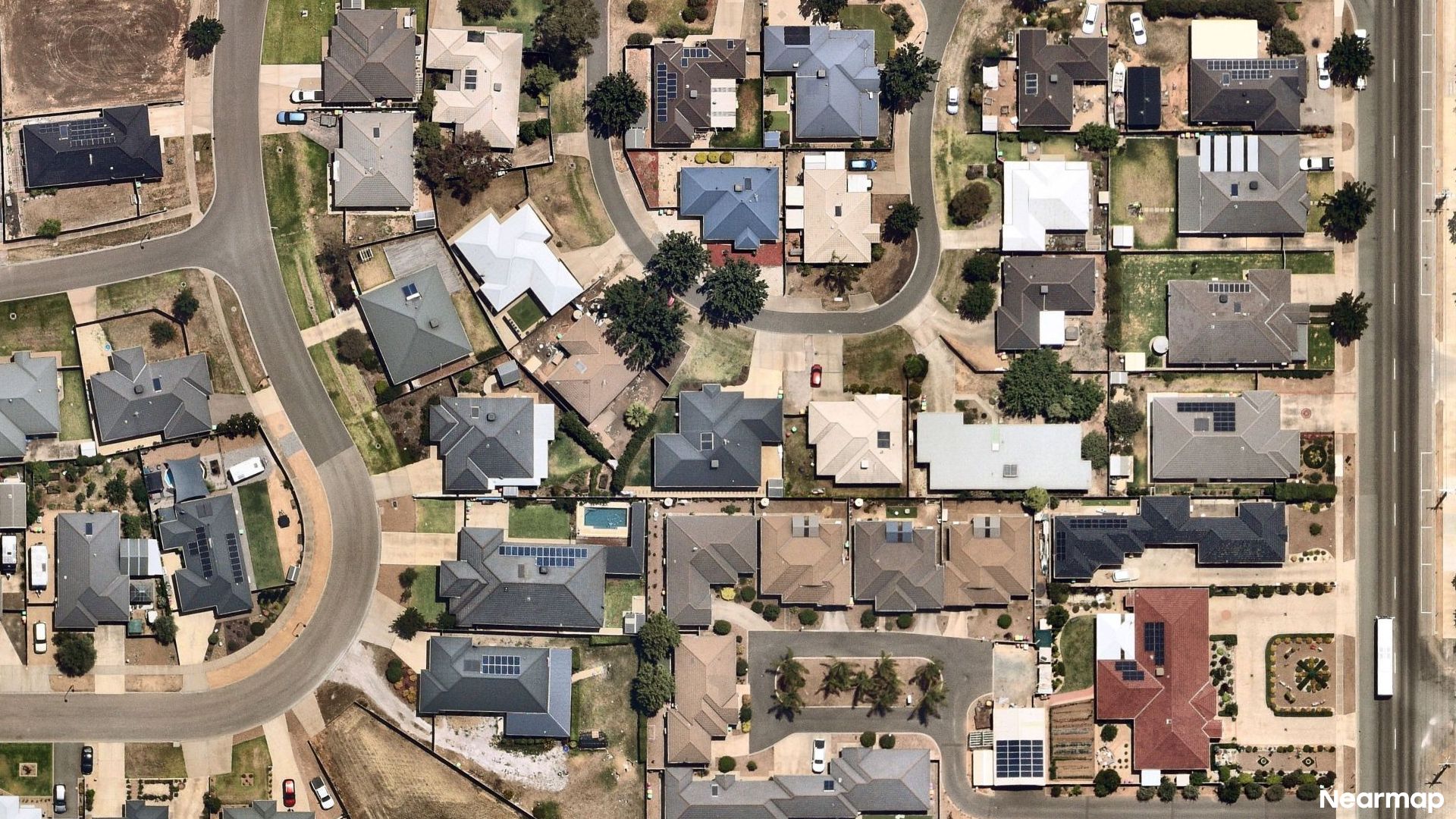 Vertical aerial view