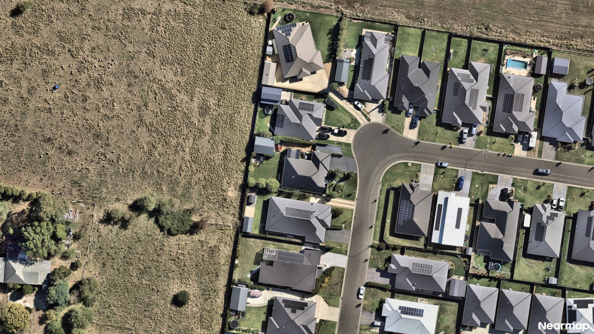 Vertical aerial view
