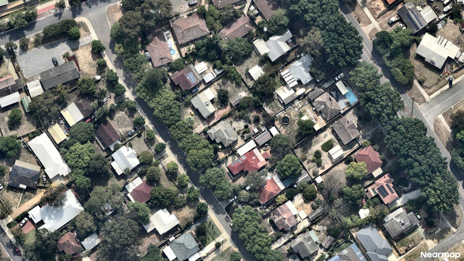 Vertical aerial view