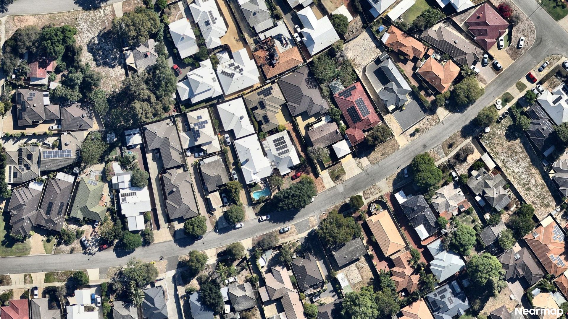 Vertical aerial view