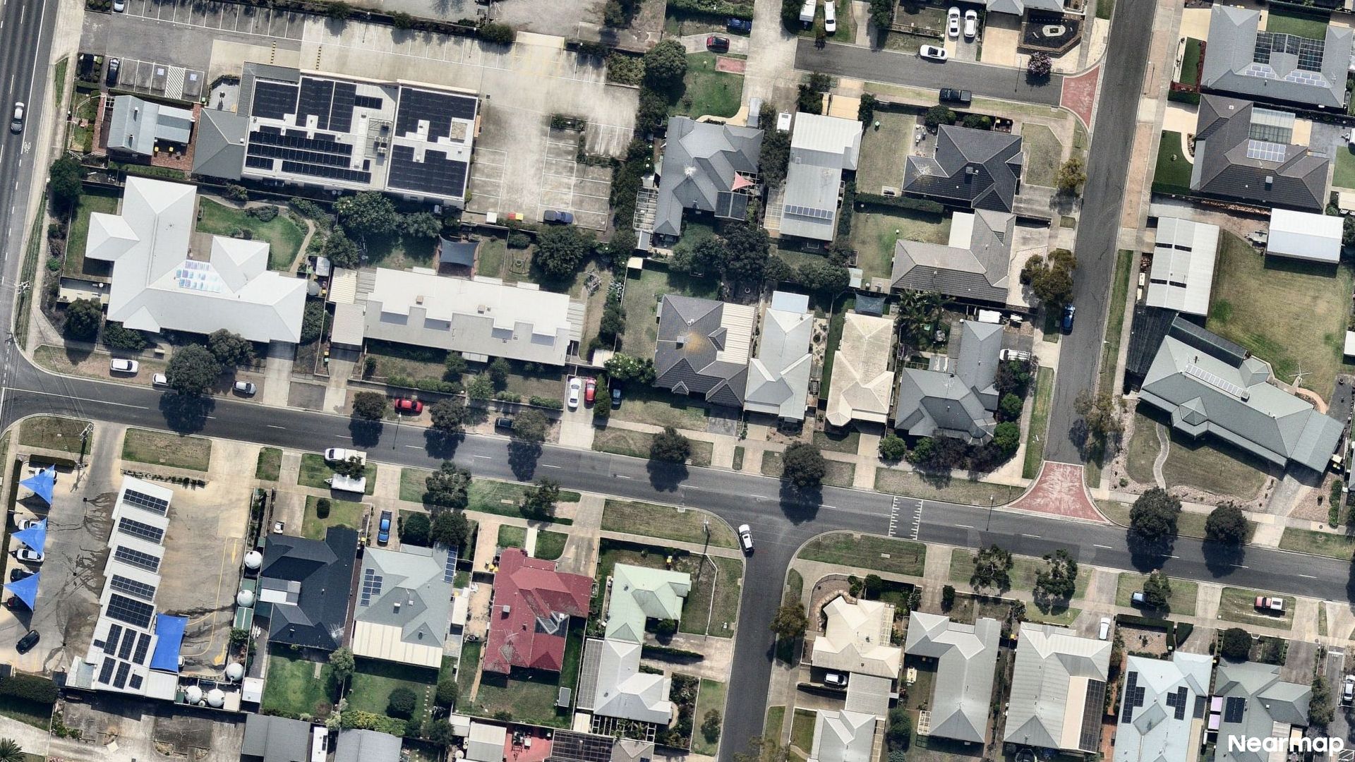 Vertical aerial view
