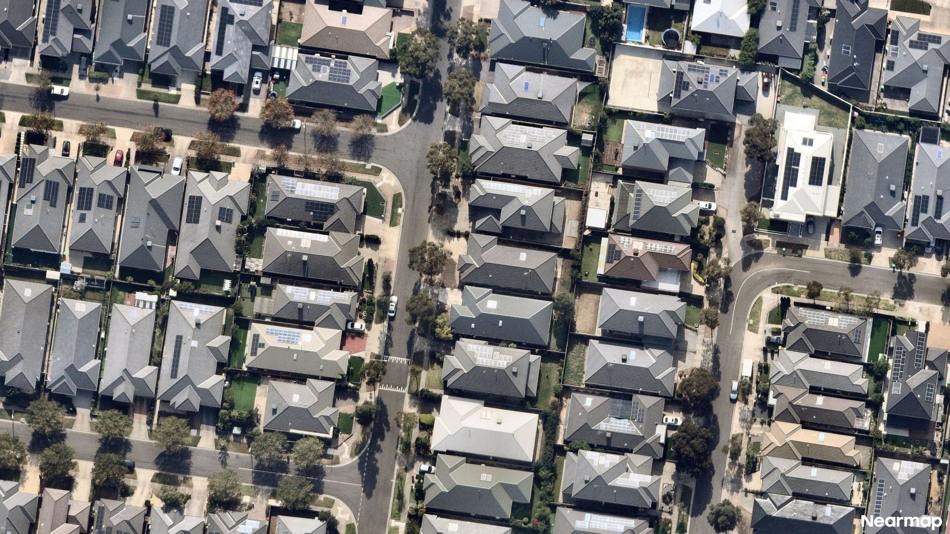 Vertical aerial view