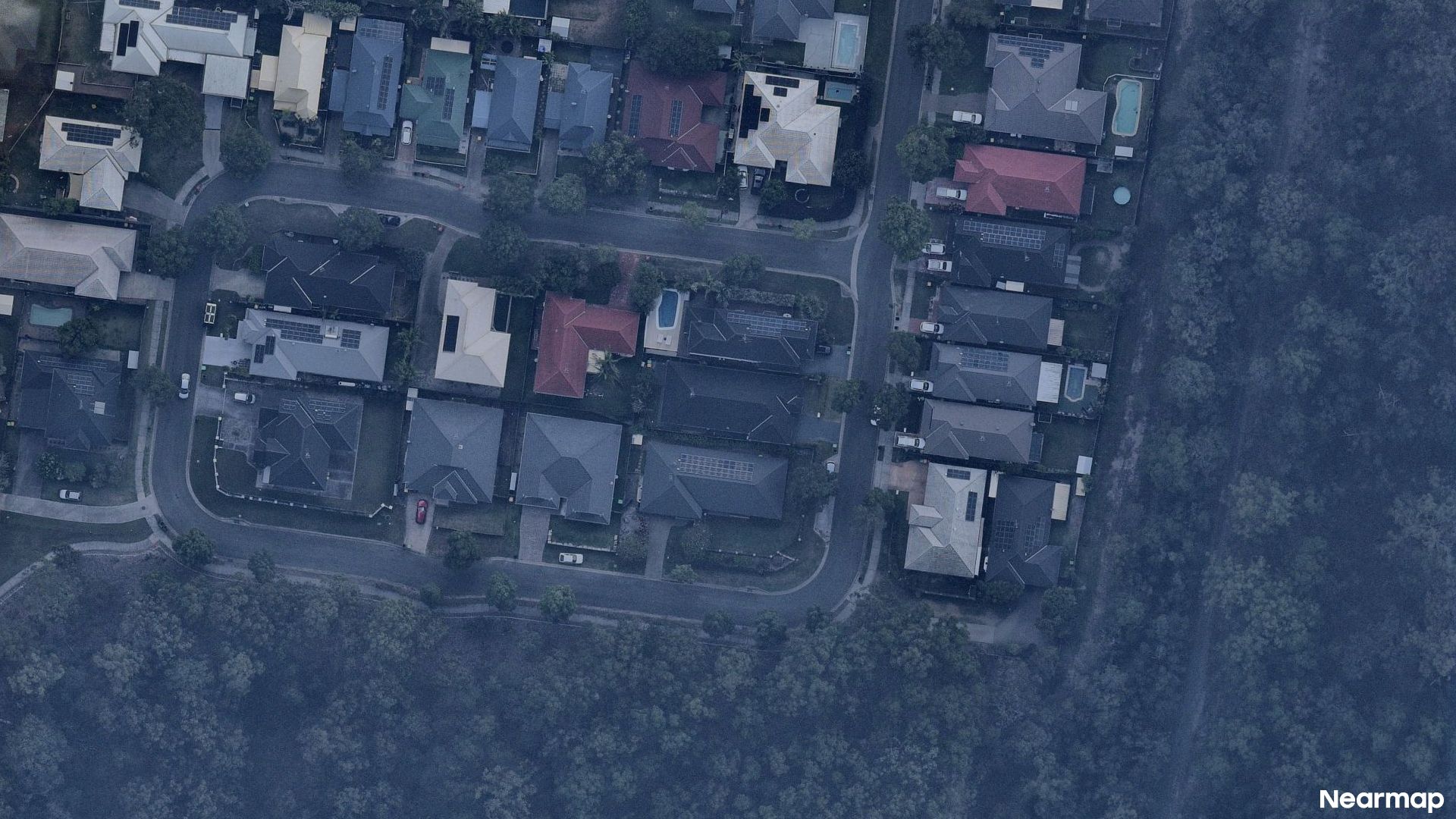 Vertical aerial view