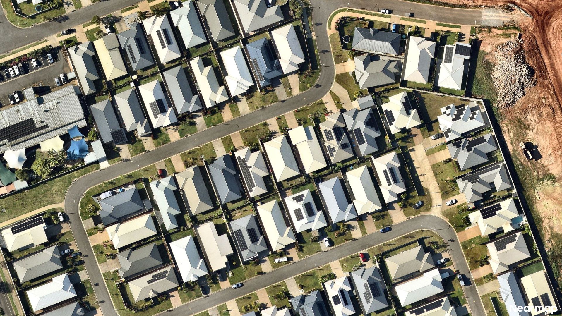 Vertical aerial view
