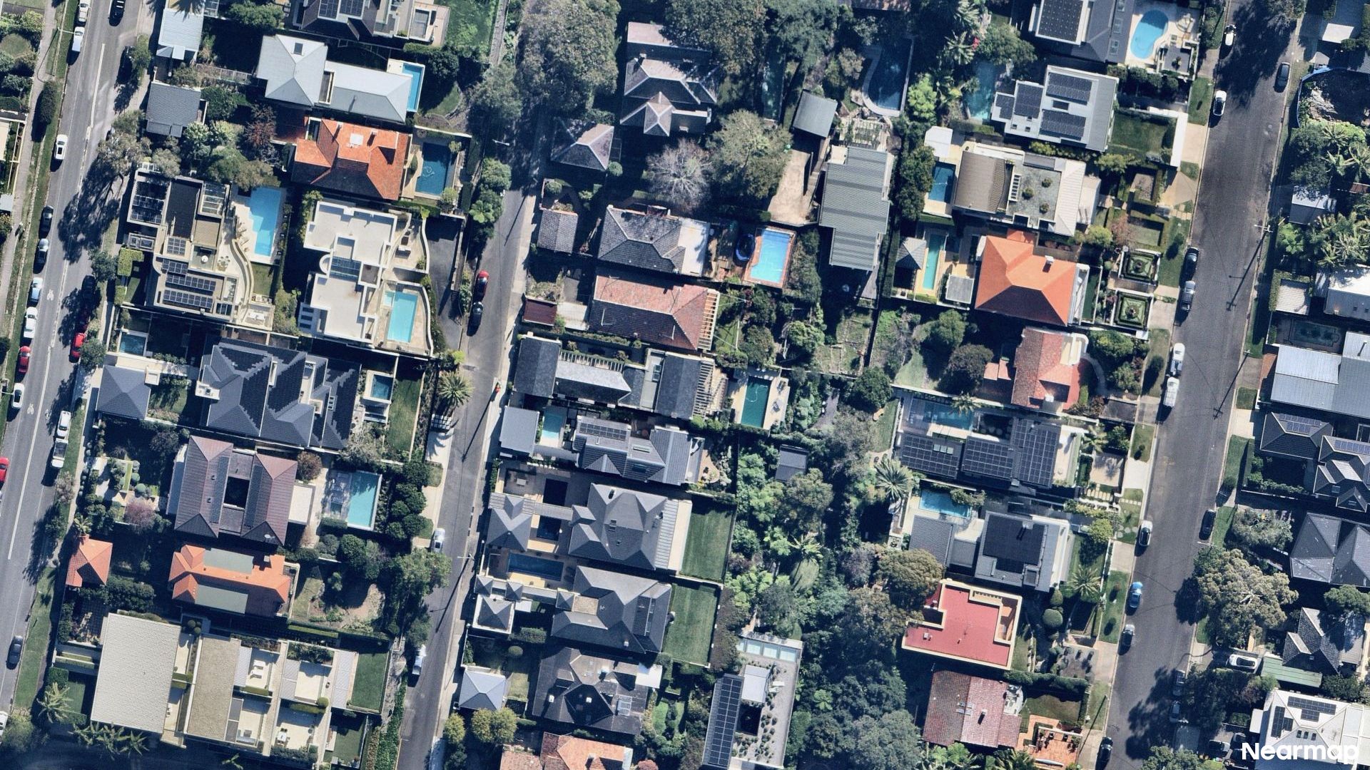 Vertical aerial view
