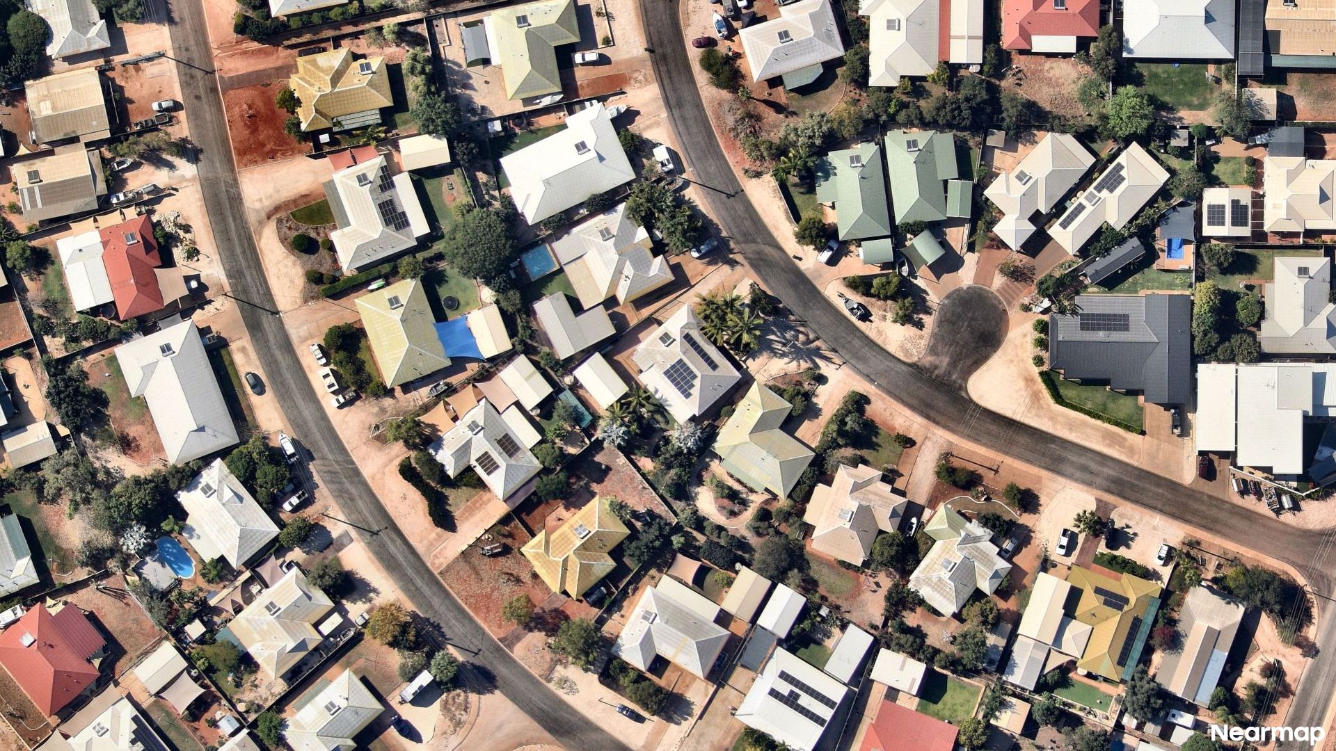 Vertical aerial view