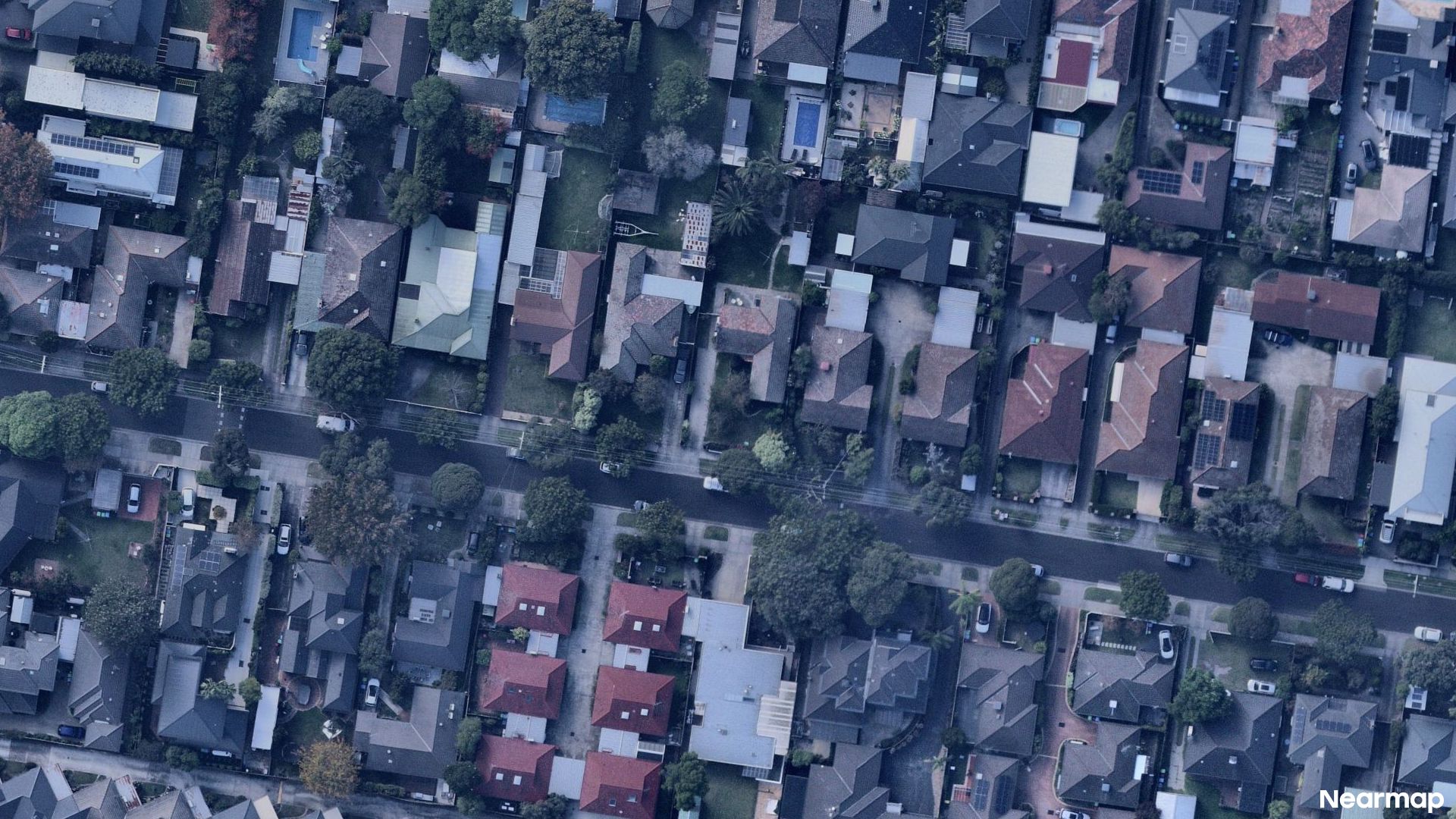 Vertical aerial view