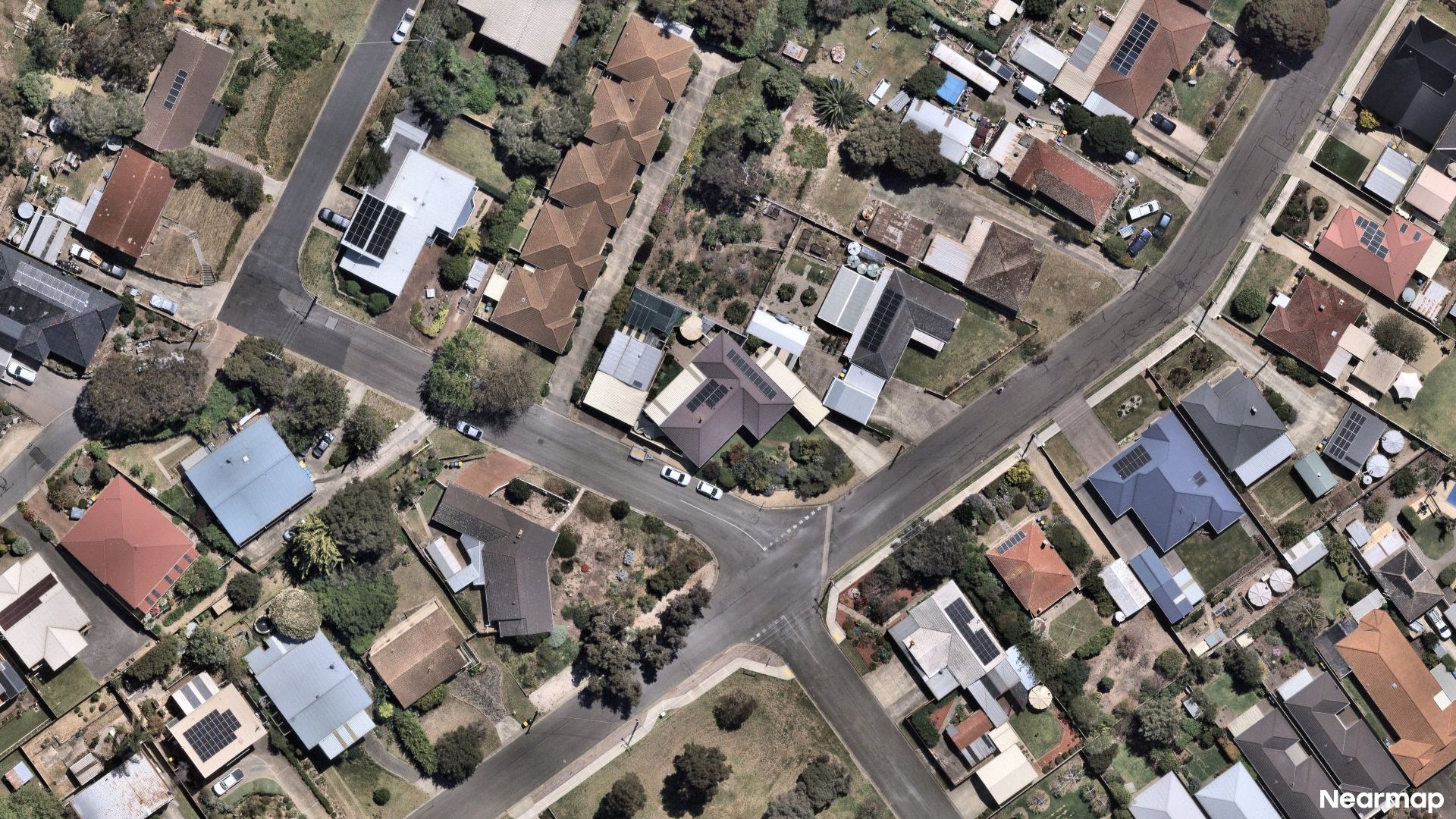 Vertical aerial view