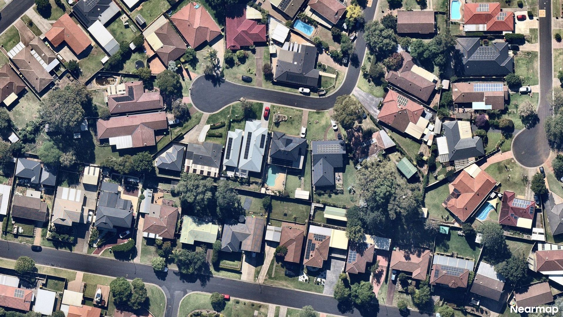 Vertical aerial view