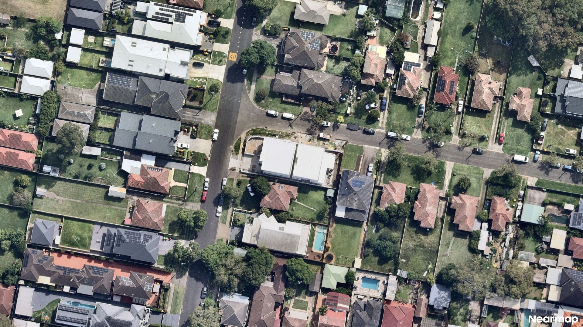 Vertical aerial view