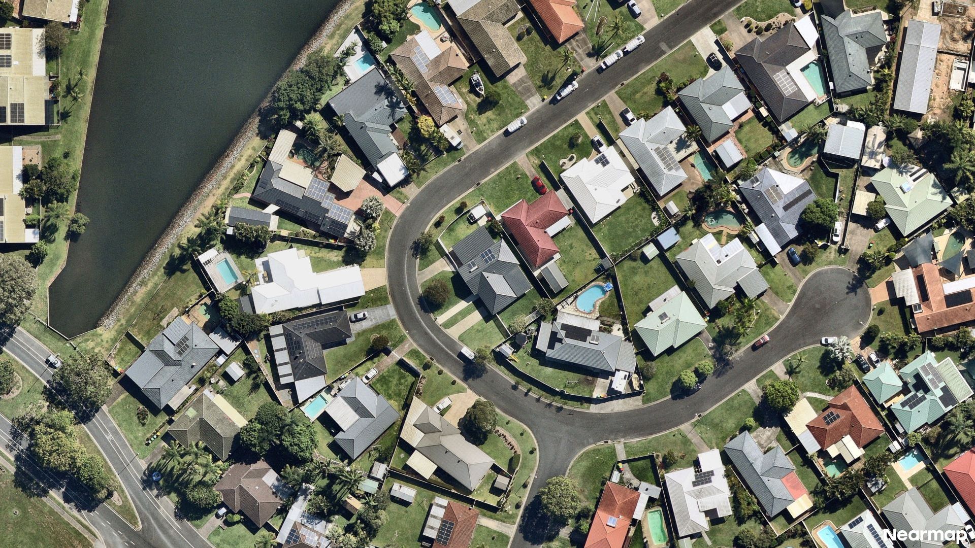 Vertical aerial view