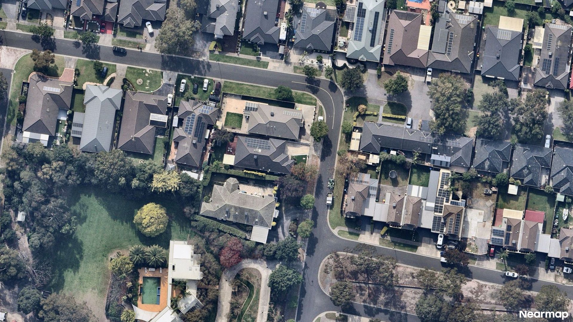 Vertical aerial view
