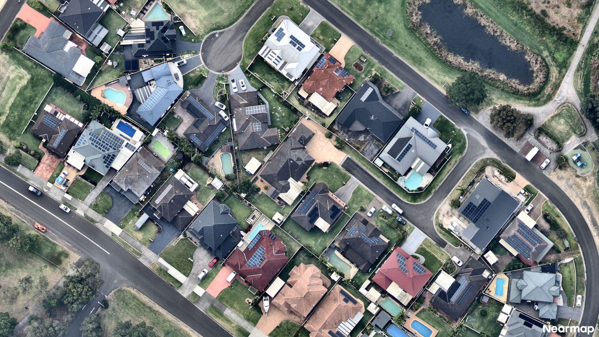 Vertical aerial view
