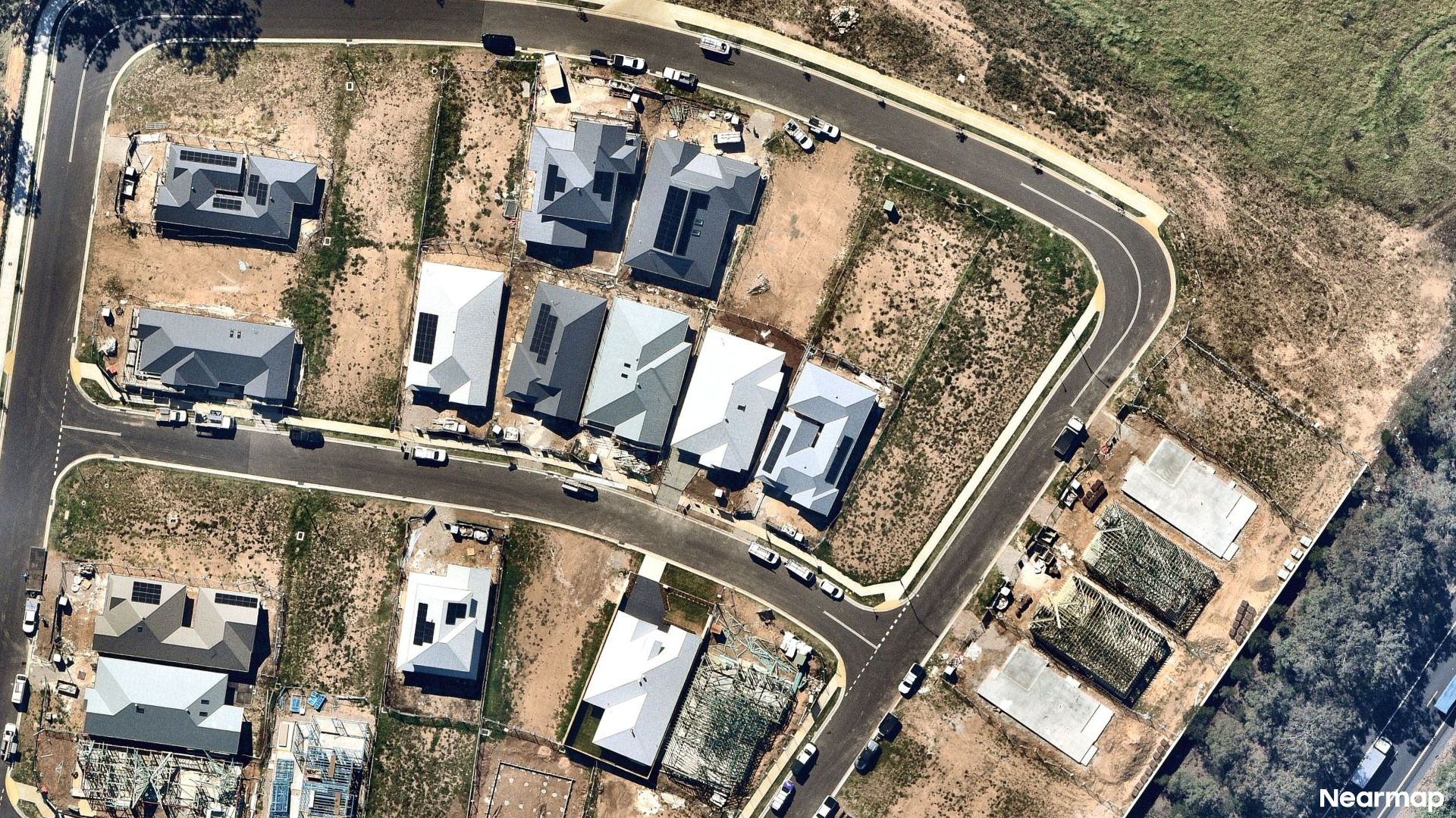 Vertical aerial view