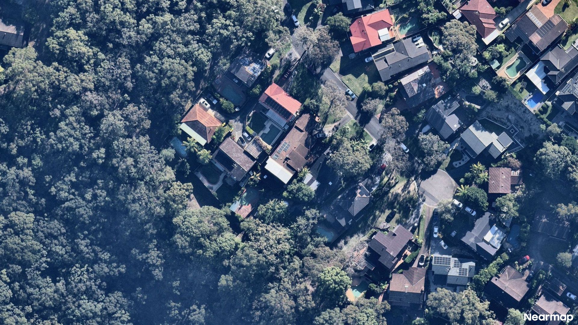 Vertical aerial view