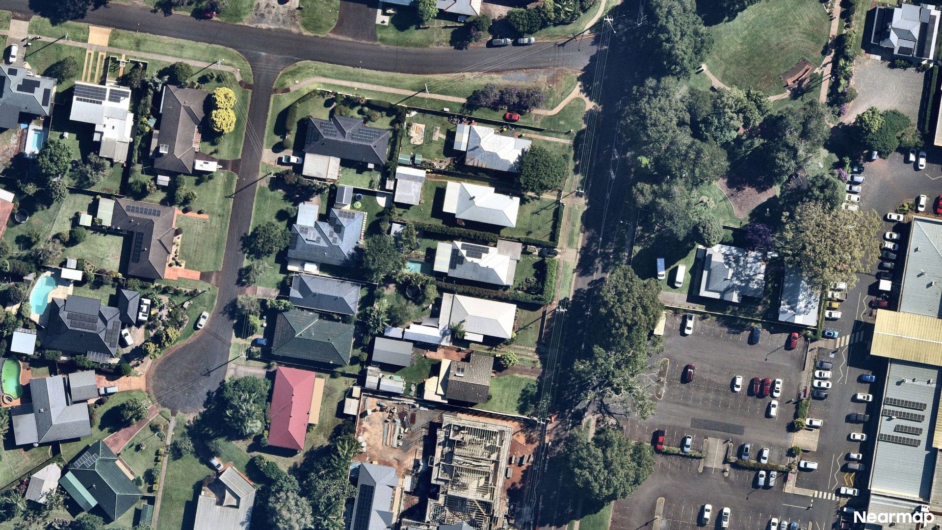 Vertical aerial view