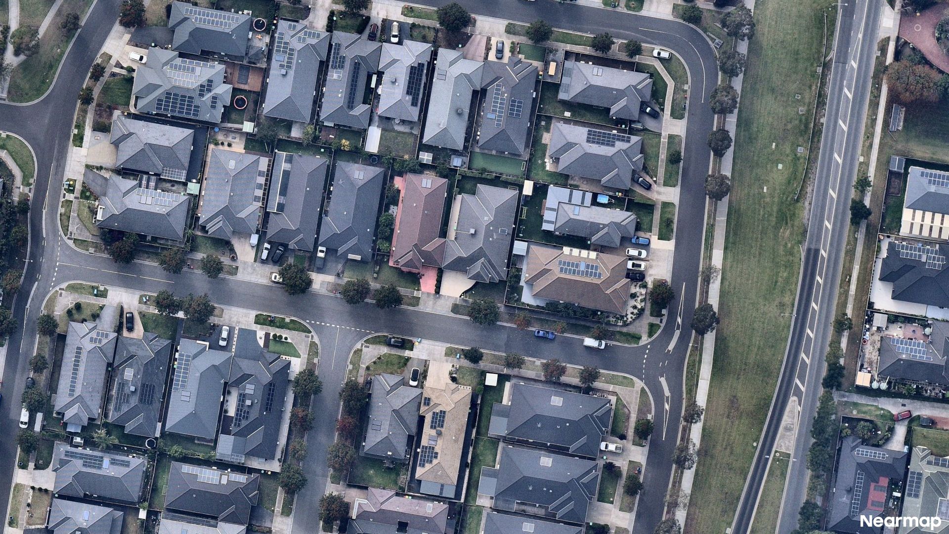 Vertical aerial view
