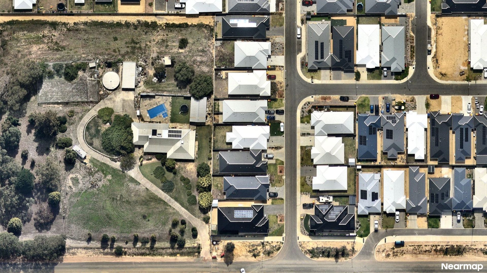 Vertical aerial view