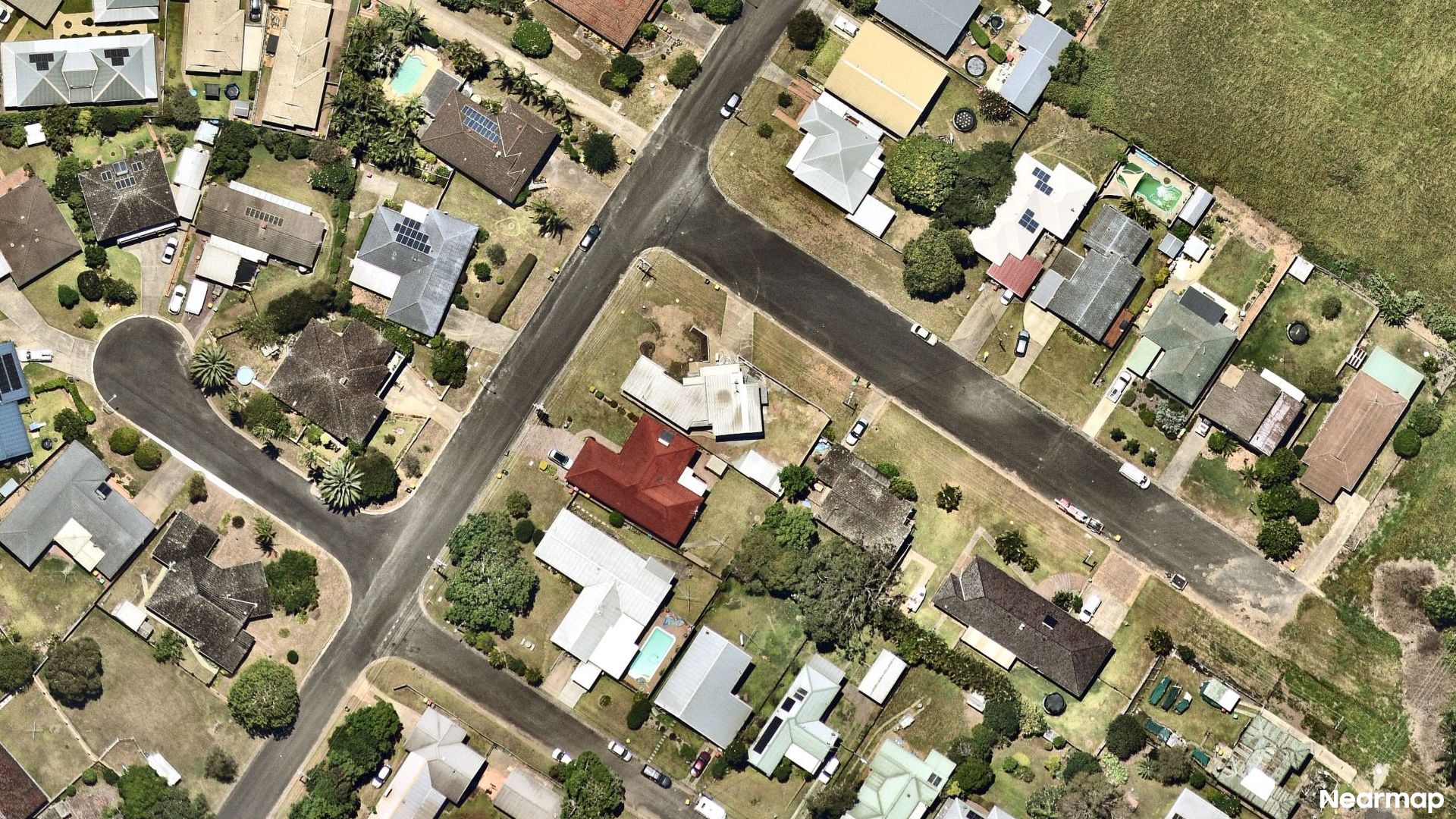 Vertical aerial view