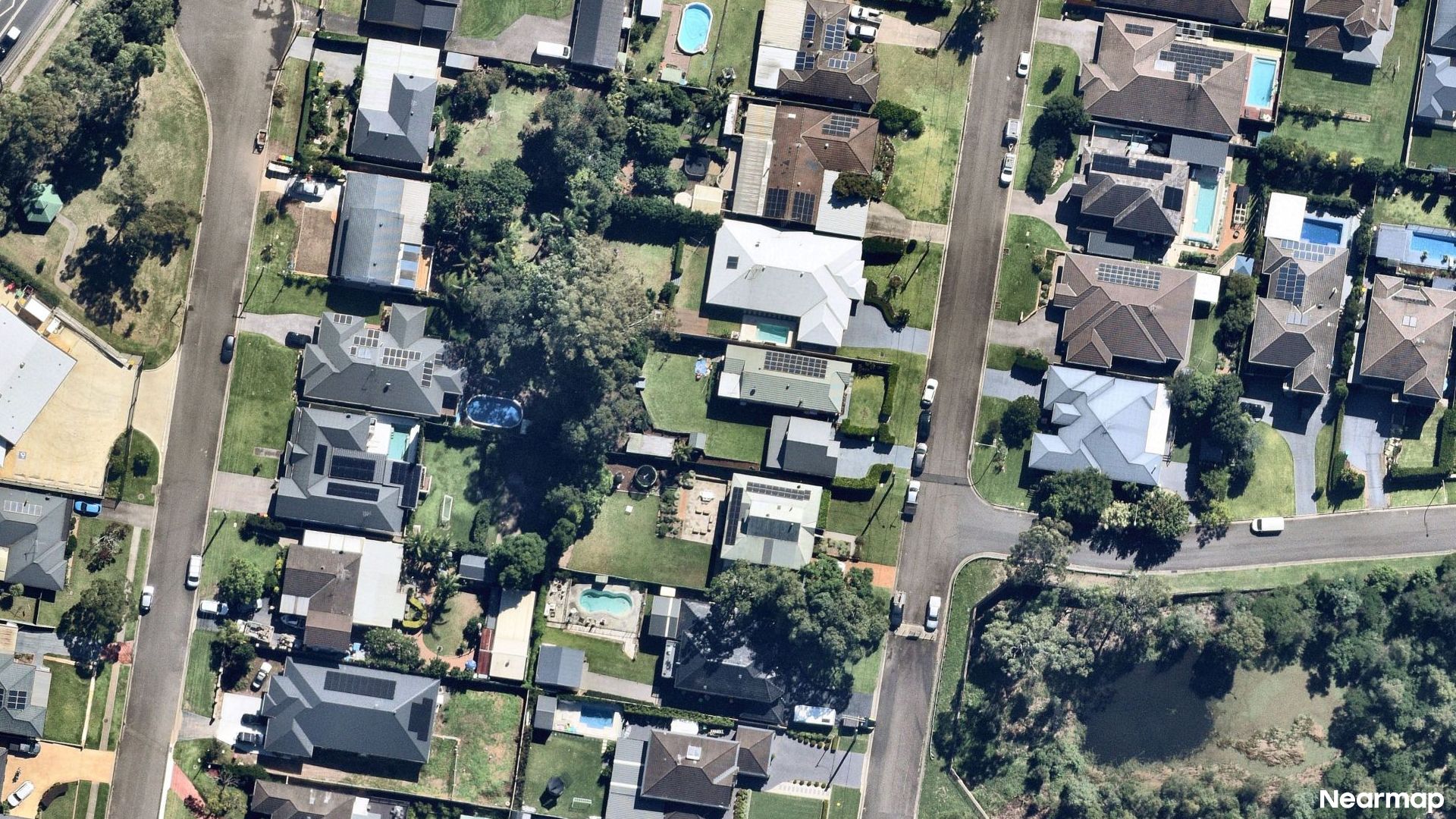Vertical aerial view