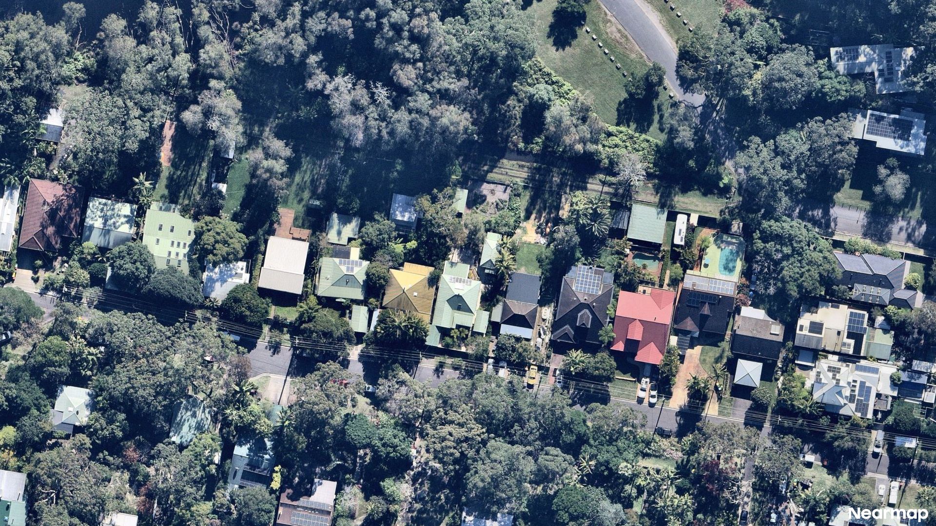 Vertical aerial view