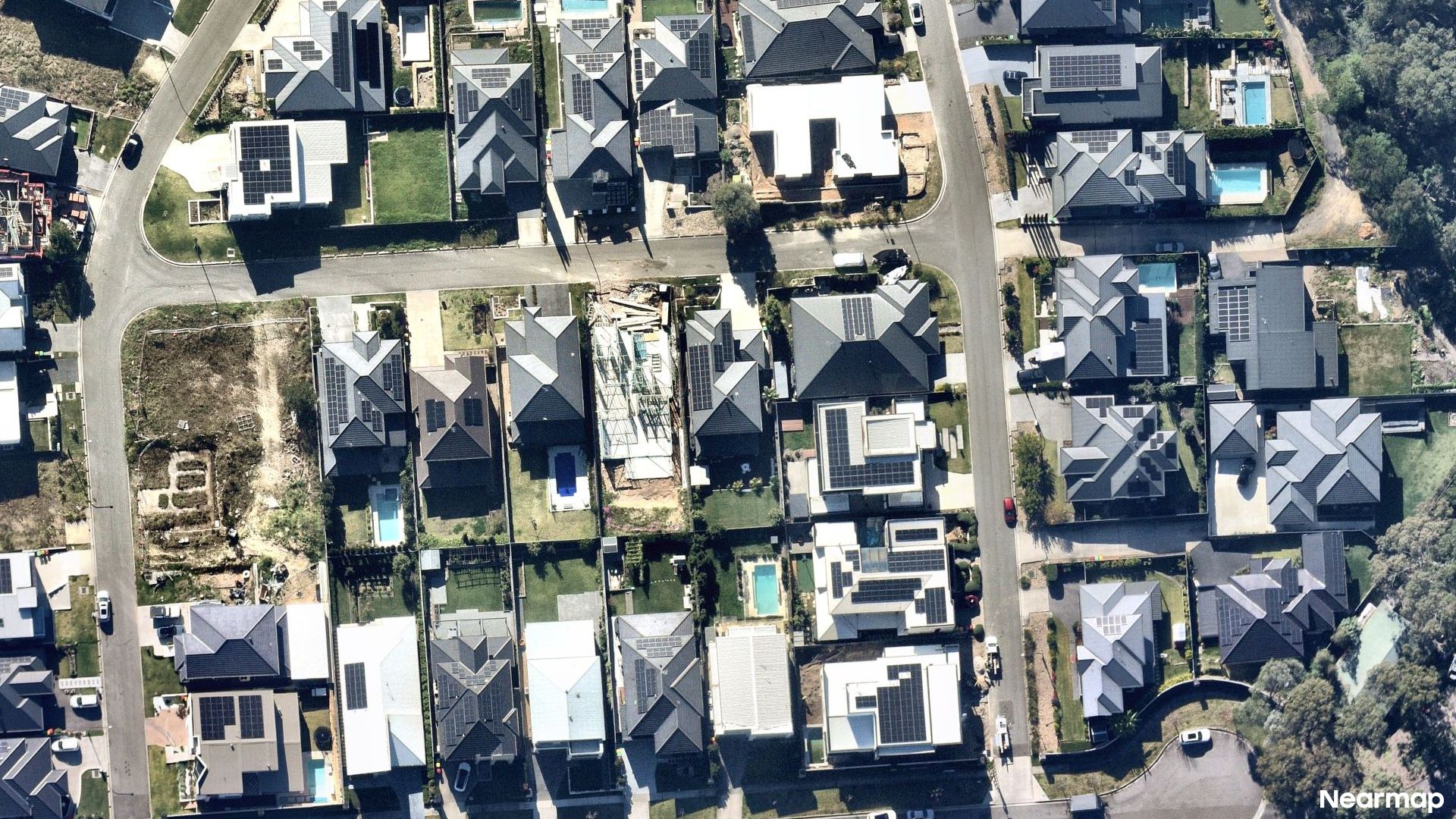 Vertical aerial view