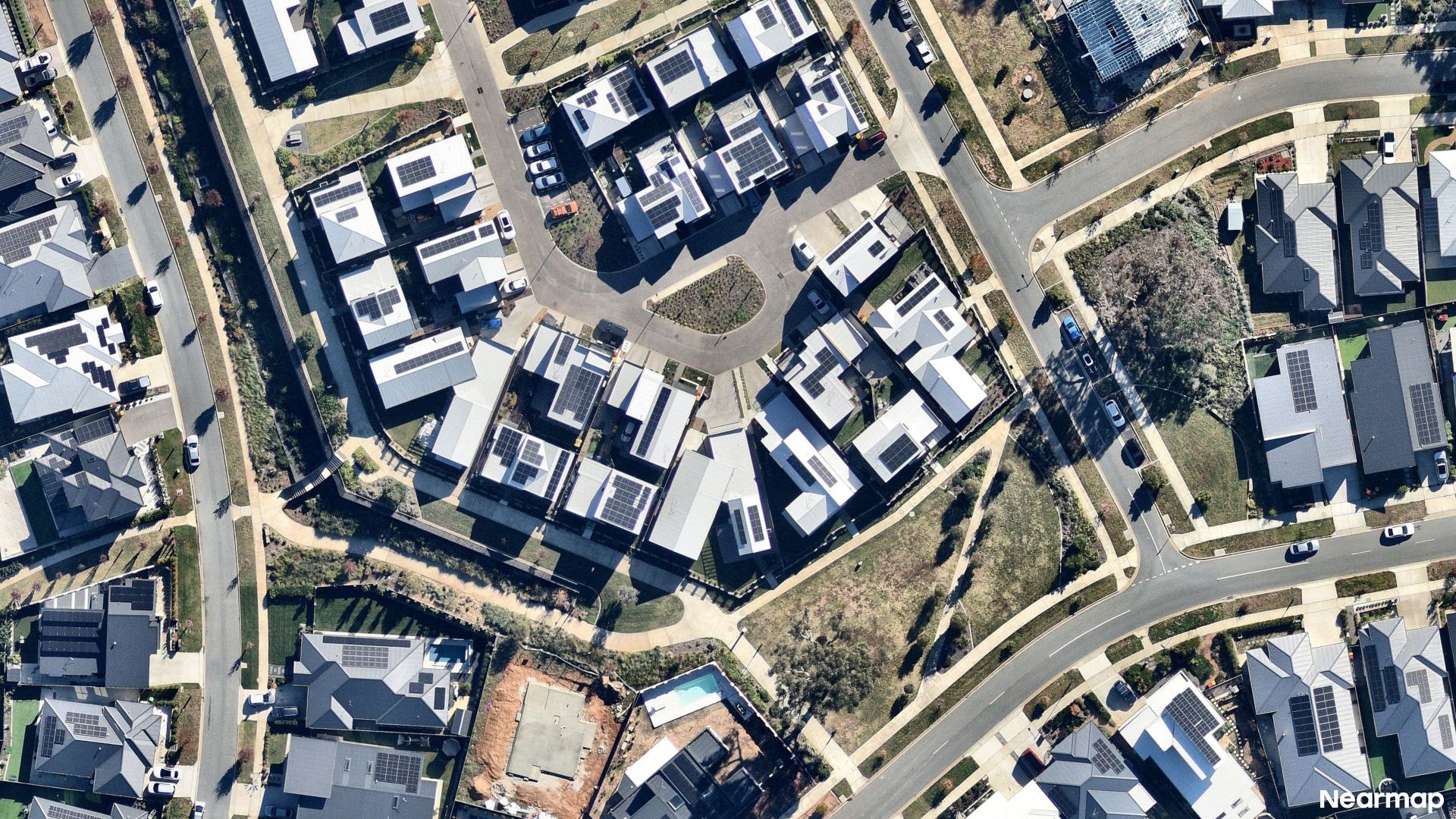 Vertical aerial view