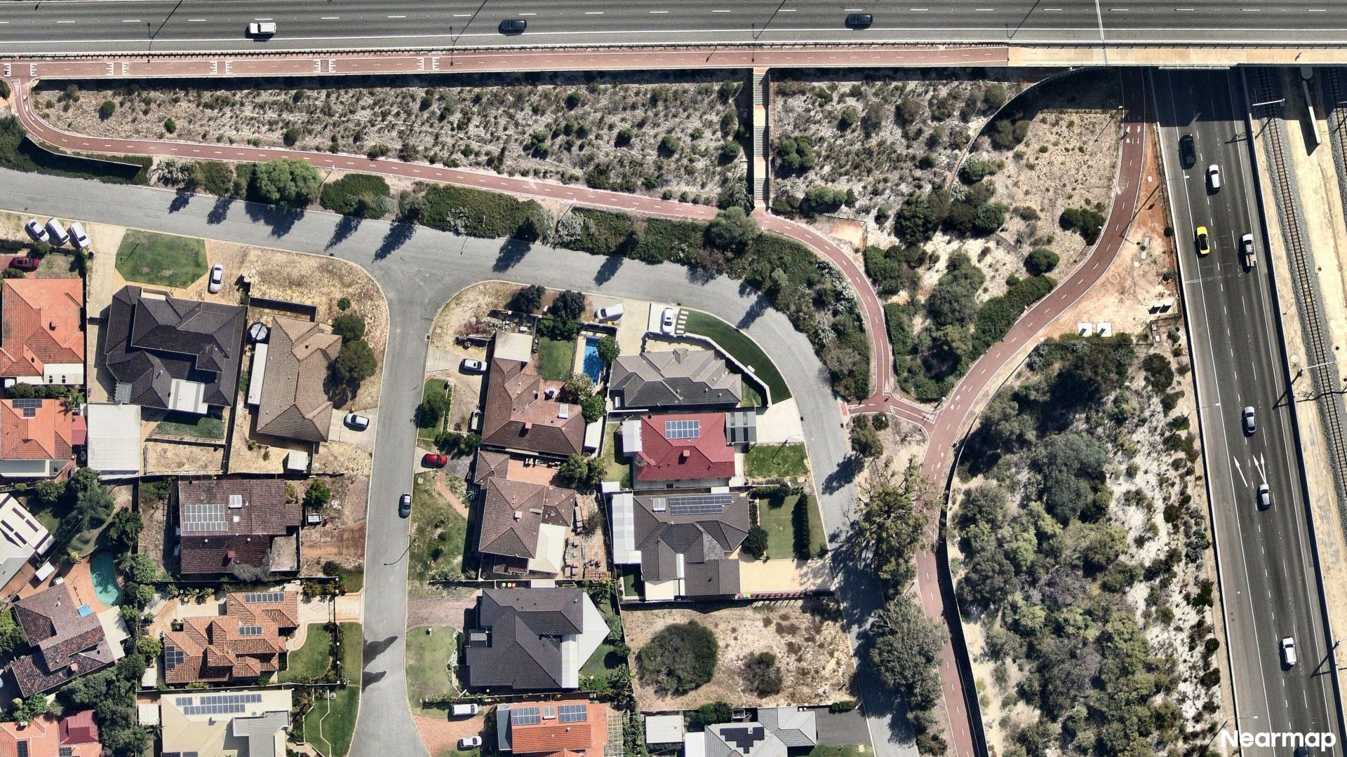 Vertical aerial view