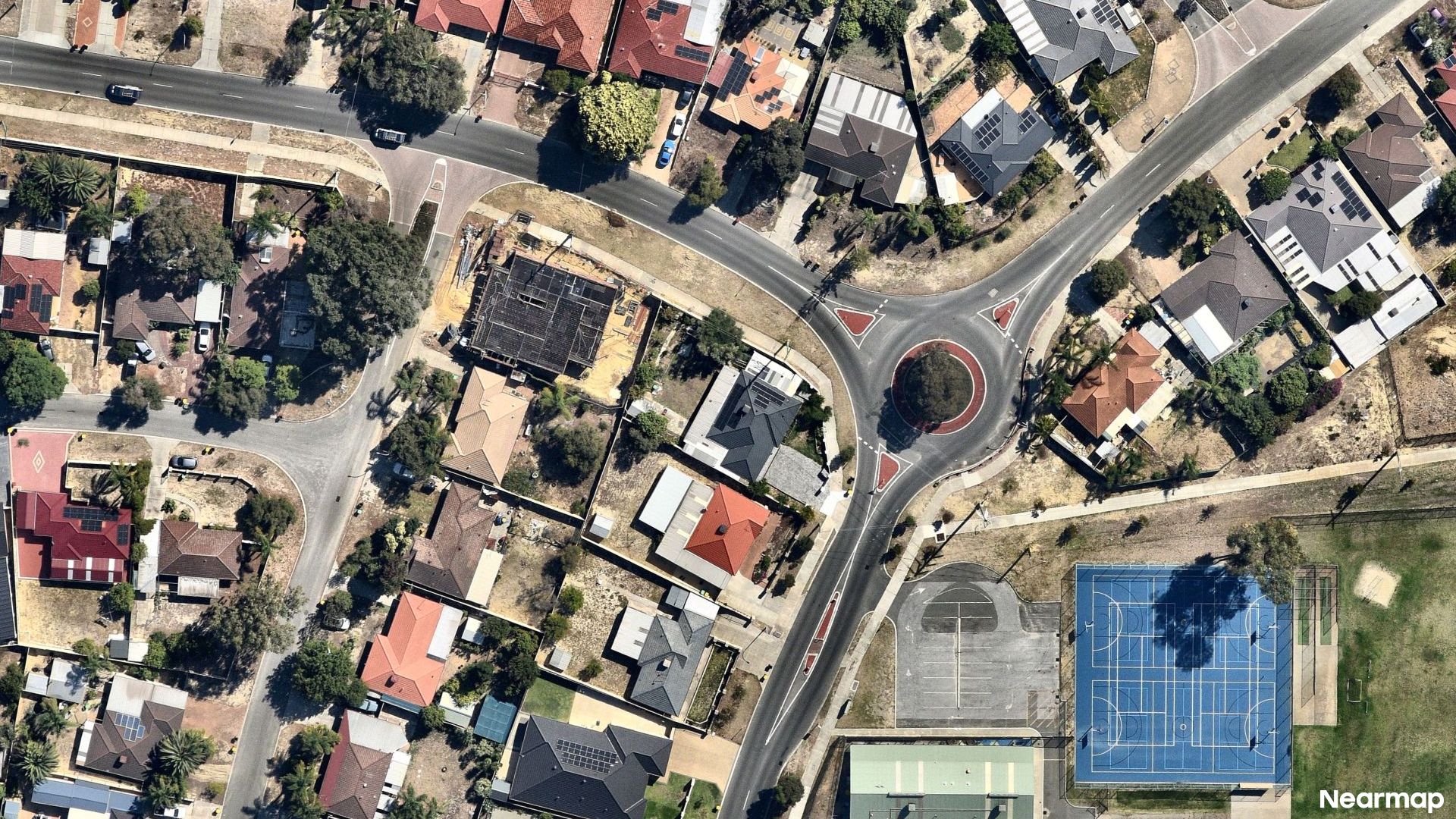 Vertical aerial view