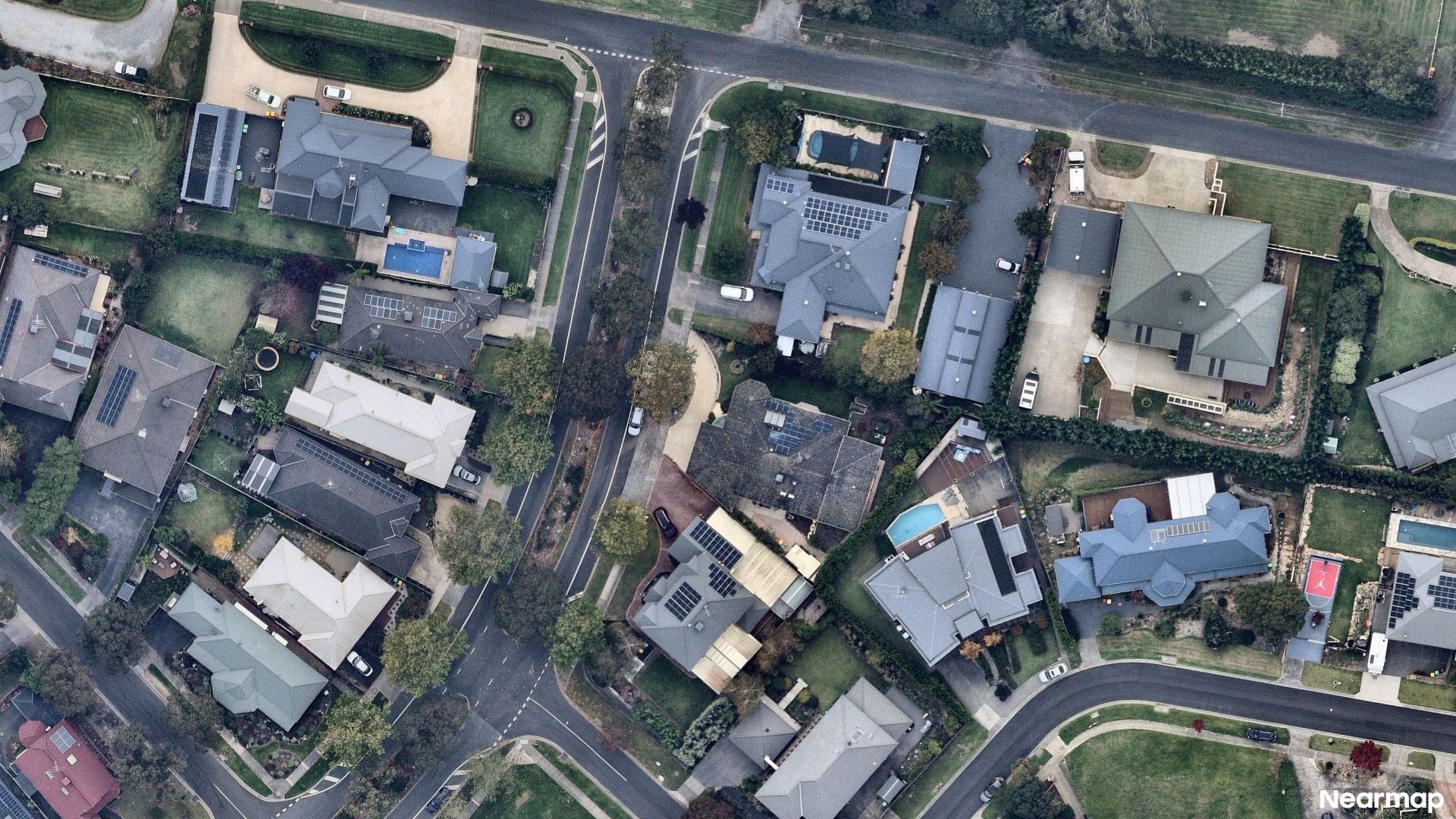 Vertical aerial view