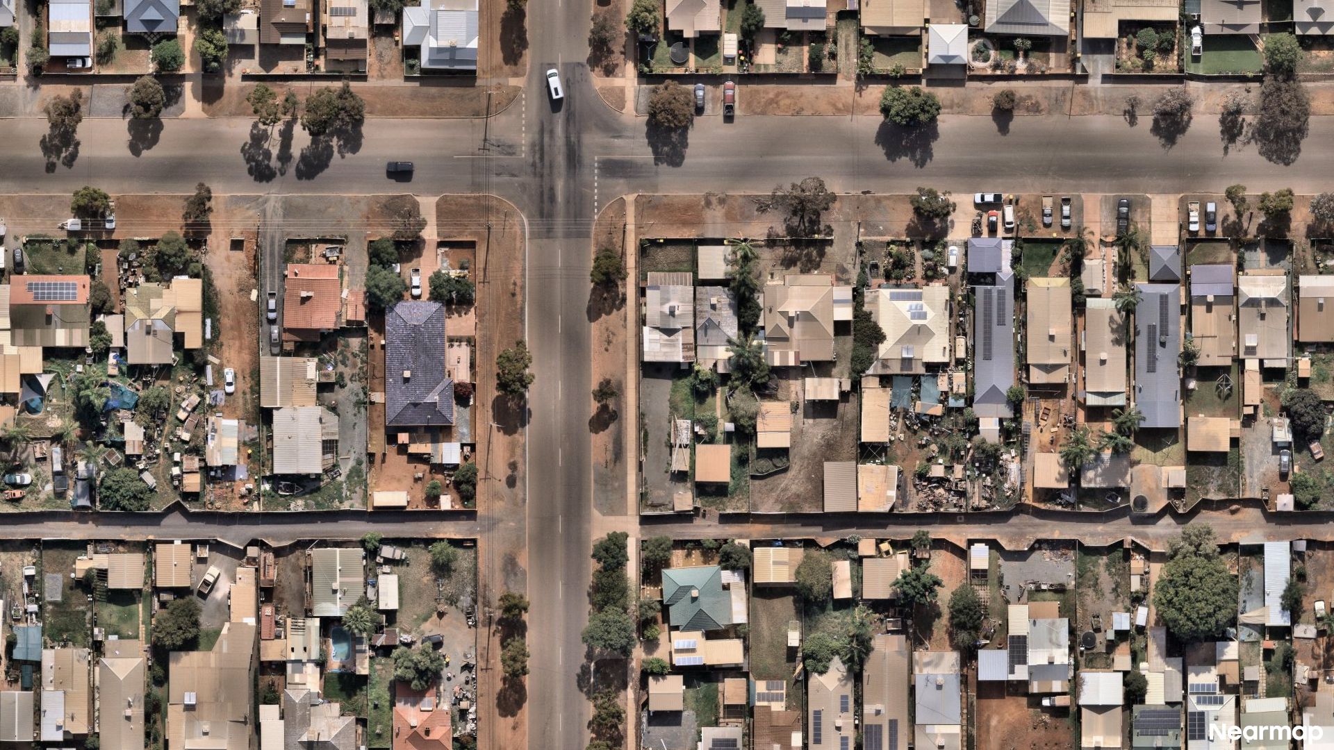 Vertical aerial view