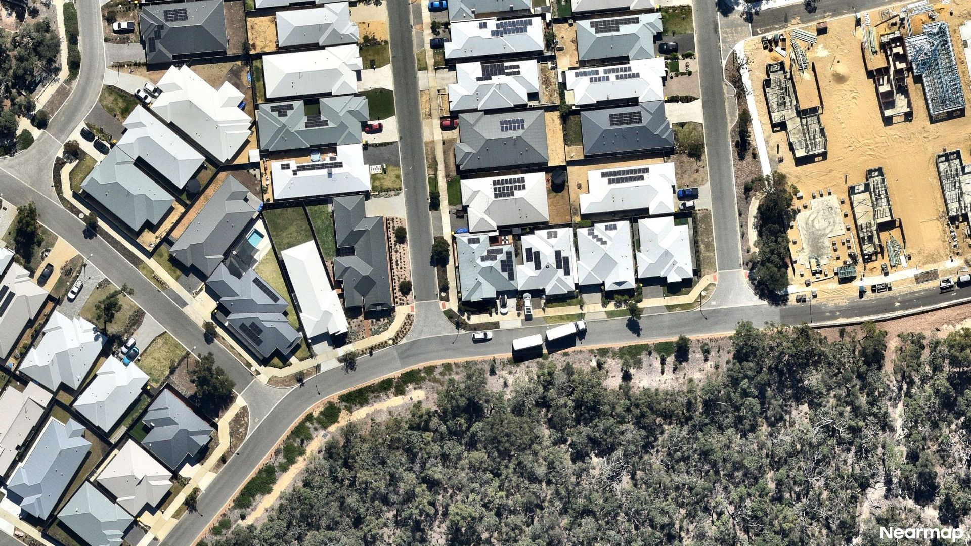 Vertical aerial view