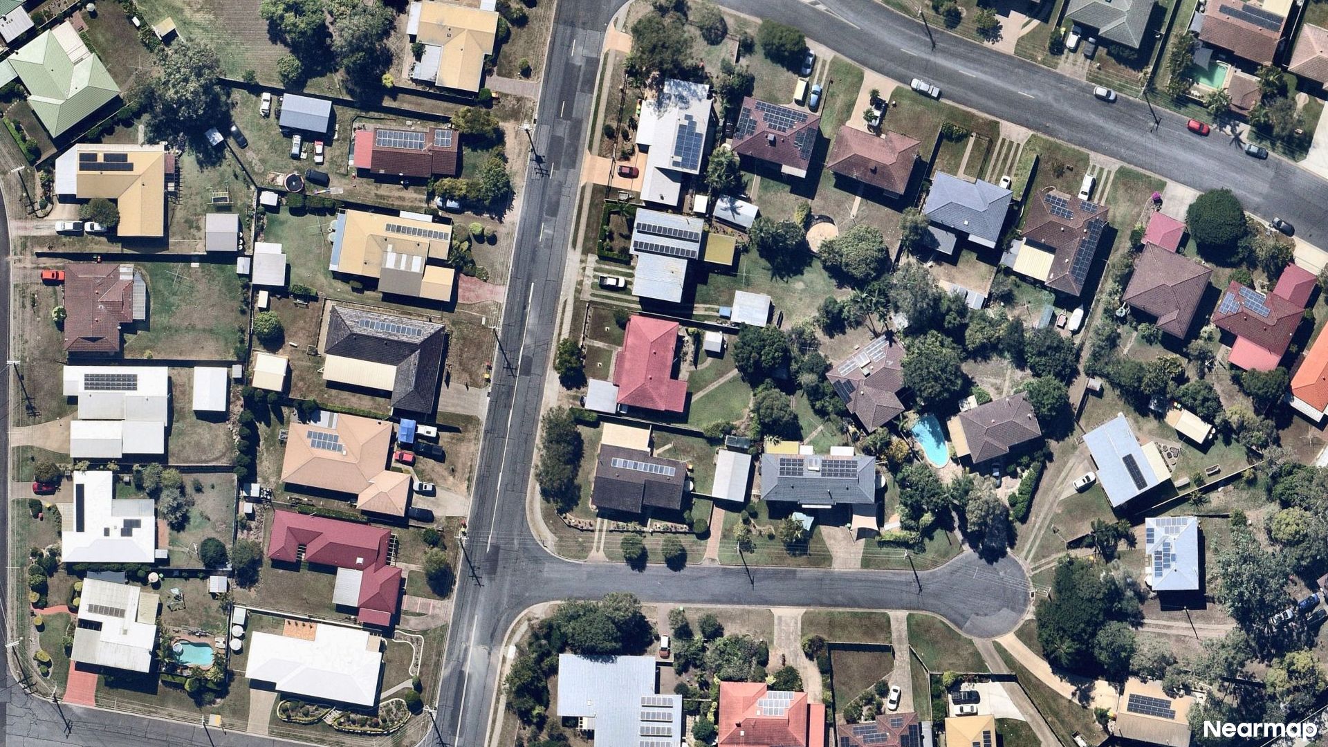 Vertical aerial view