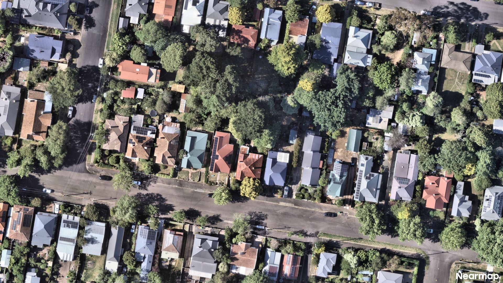 Vertical aerial view